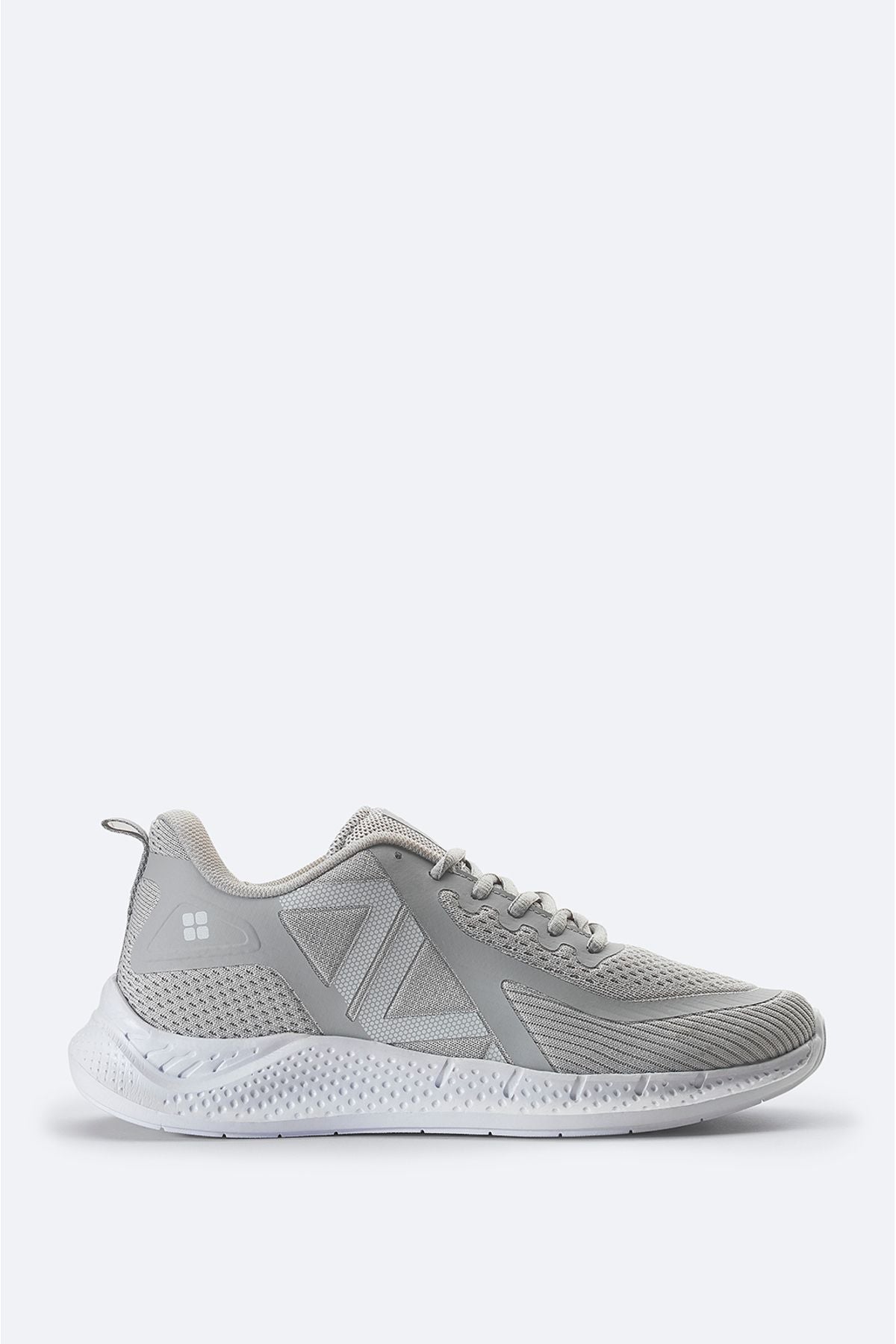 Men's gray printed flexible floor sneaker shoes A31y8003