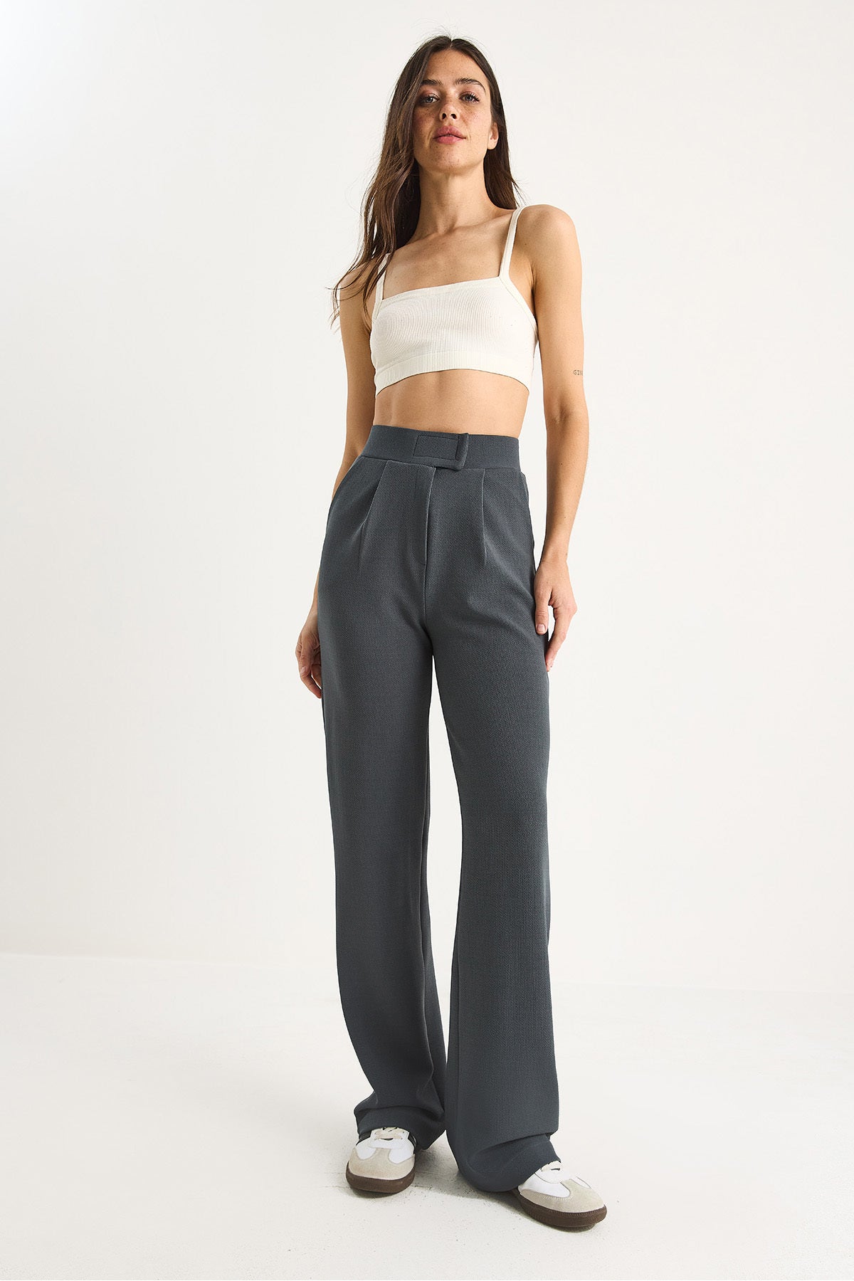 Women's Velcro Waist Comfortable Palazzo Trousers 3826 60261150