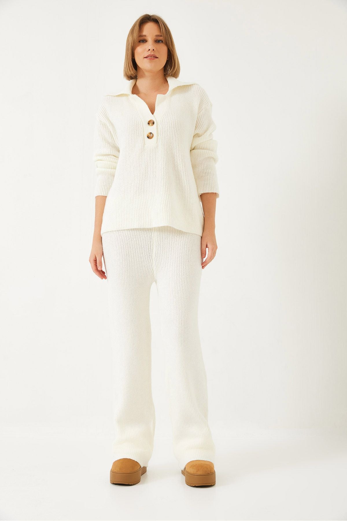 Women's Shirt collar thick knitwear upper lower team 60261313