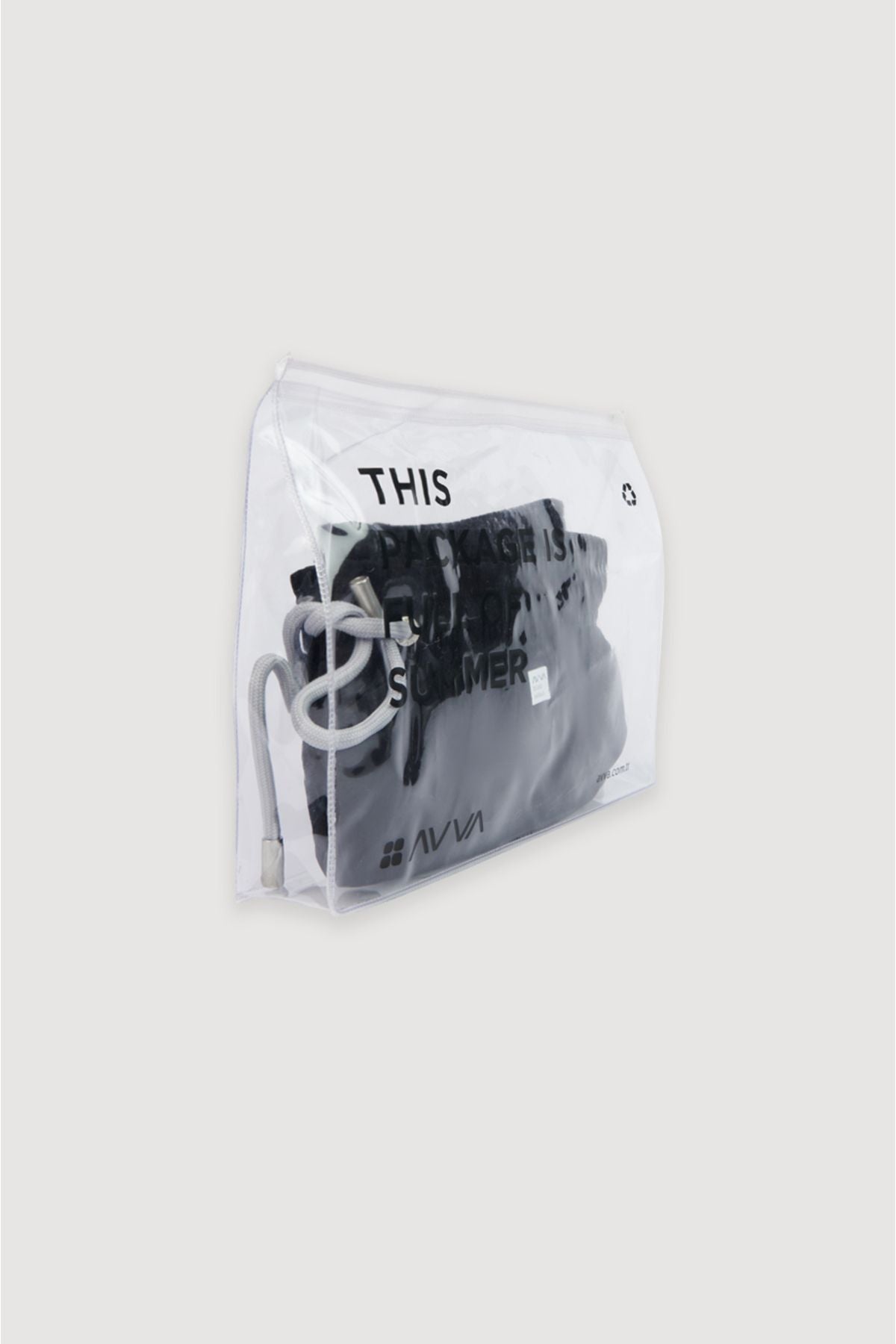 Men's Black Fast Drying Standard Length Flat Special Transport Bag Swimsuit Sea Short A31y3800
