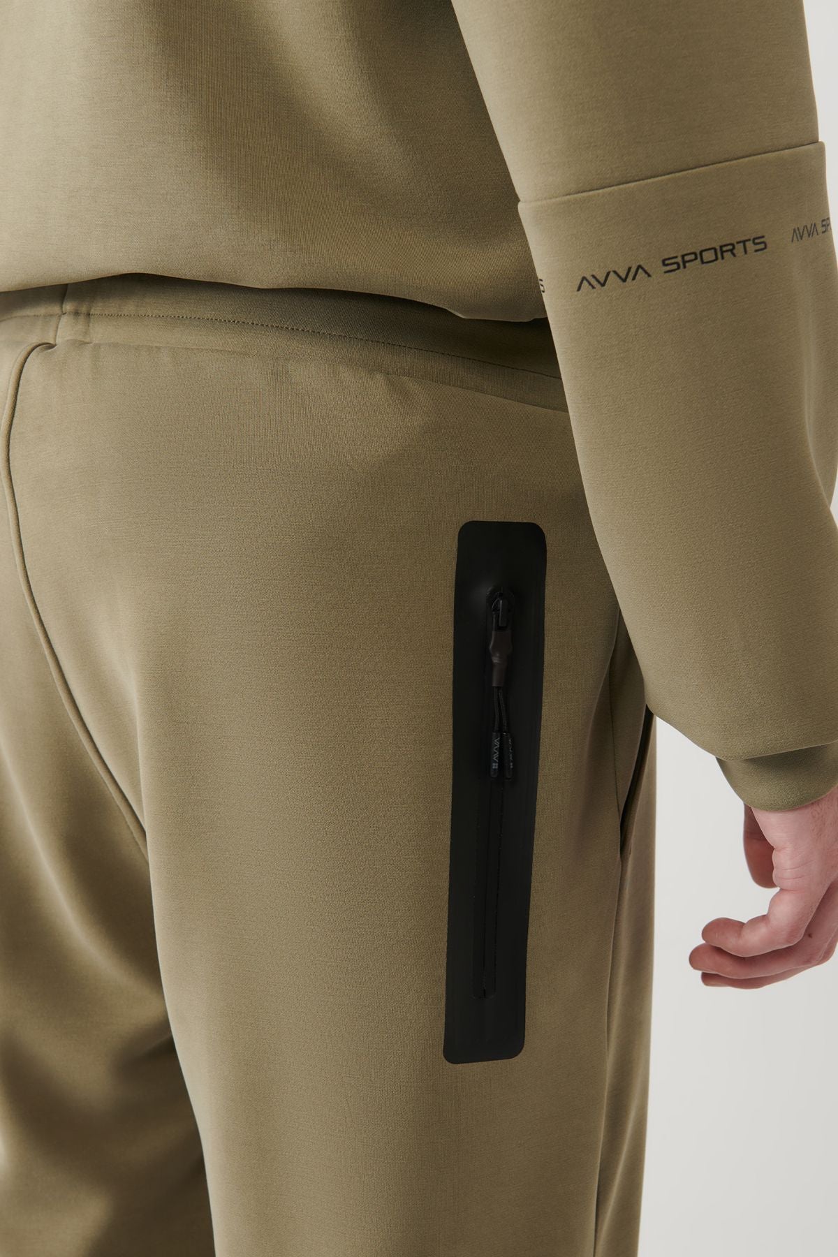 Male Khaki Soft Touch Zipper Paçalı Service Six A41y3401