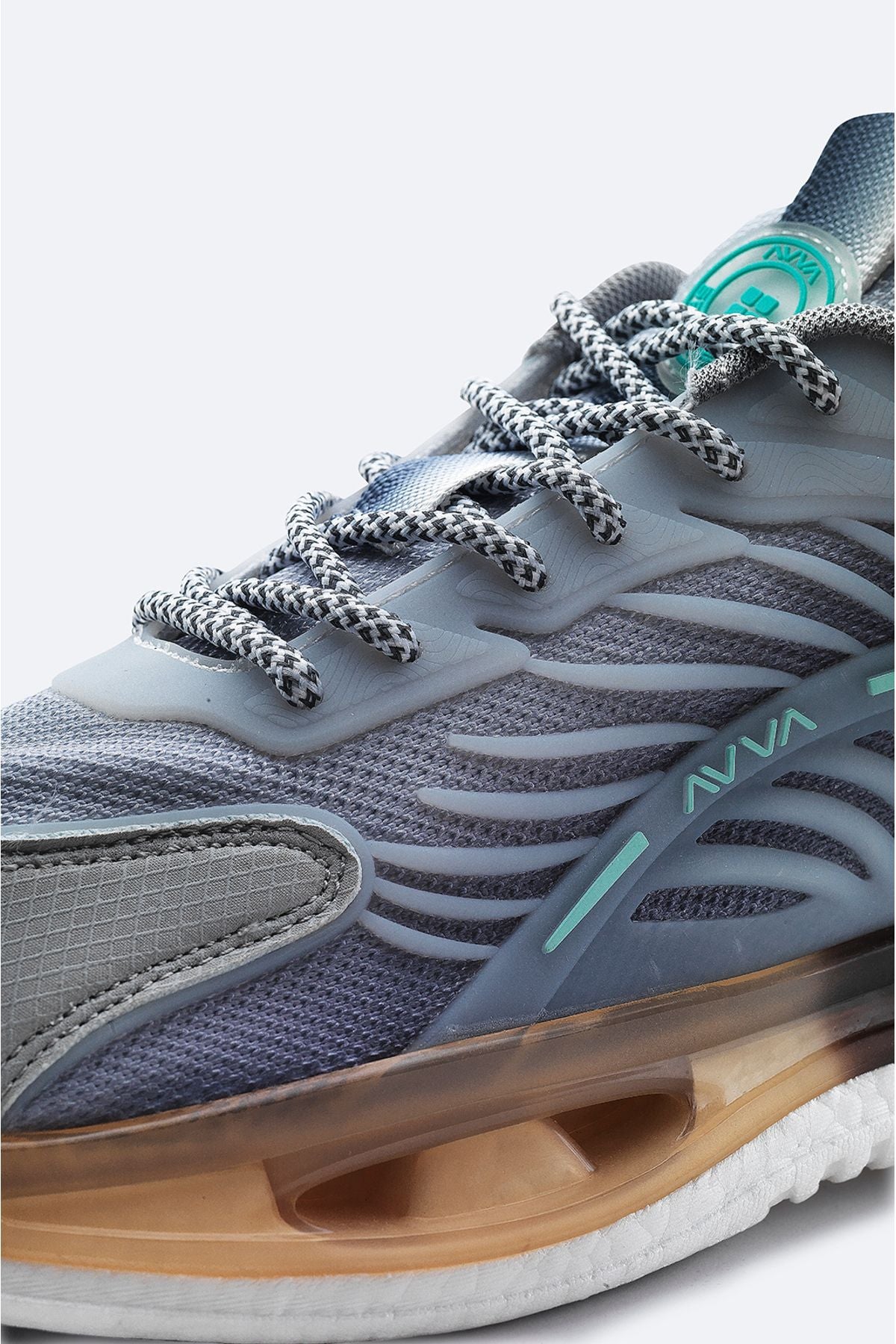 Men's gray flexible floor sneaker shoes A32y8005