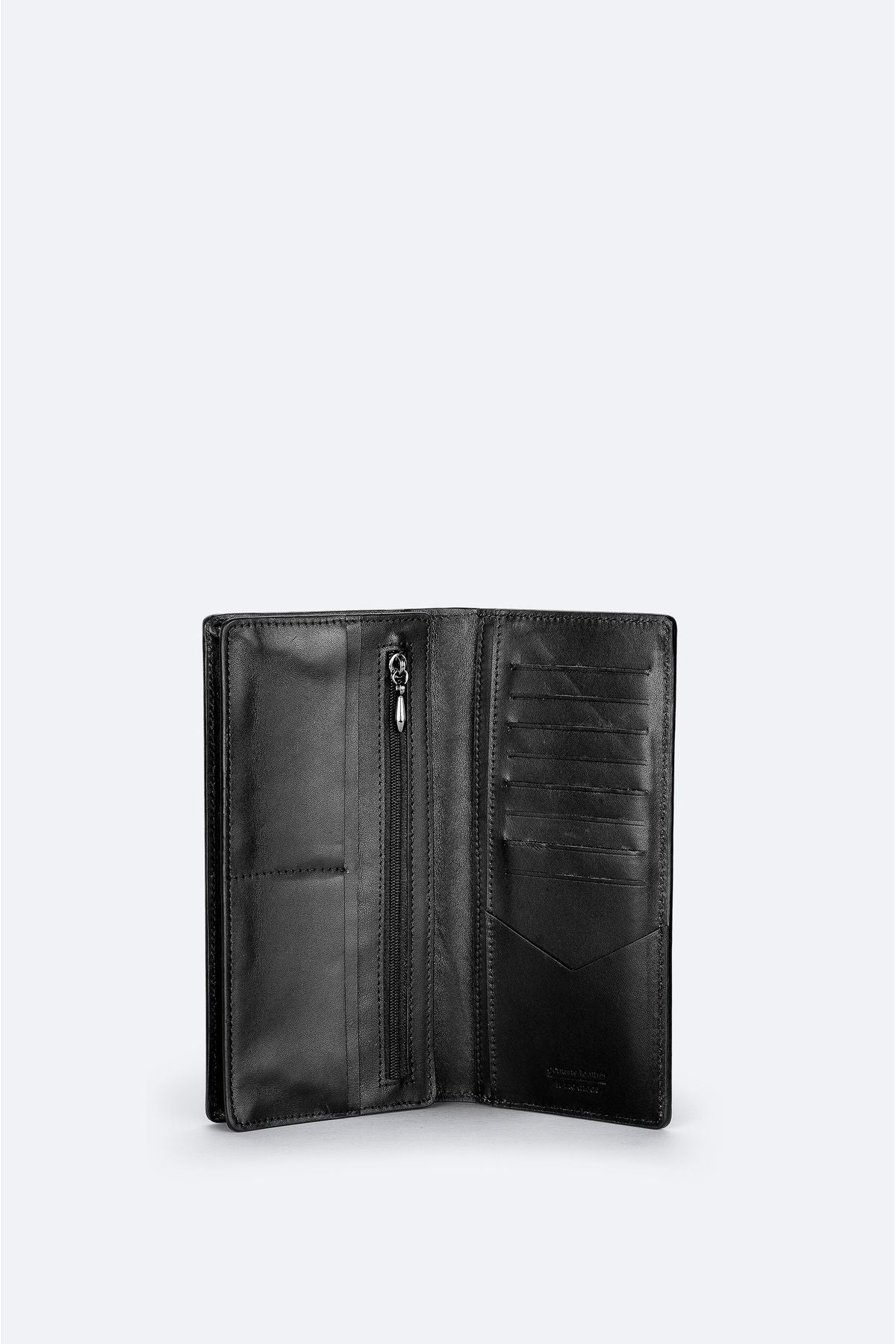 Men's black gift box 100 %leather wallet B009561