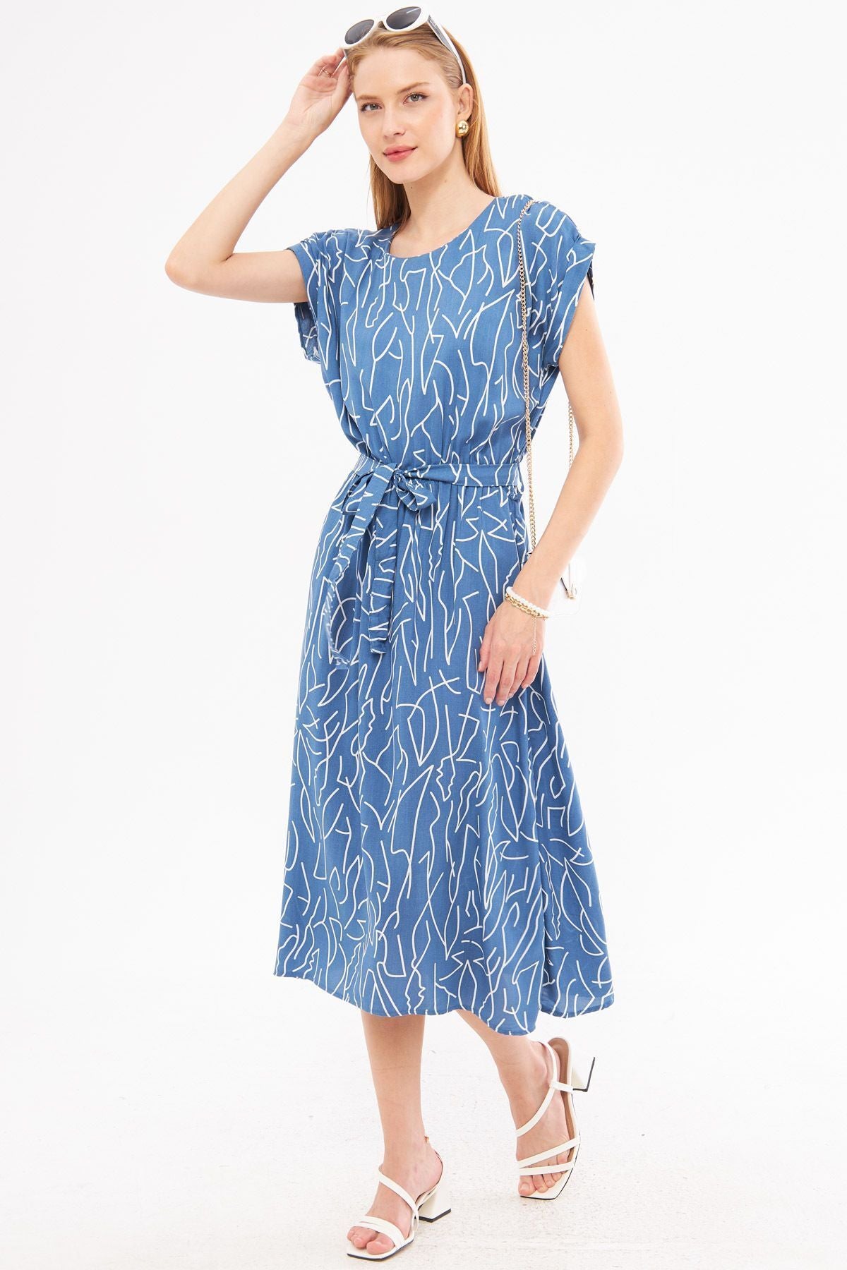 WOMEN INDIO WALLI WALL TIPTED PATTERNED DRESS ARM-221044