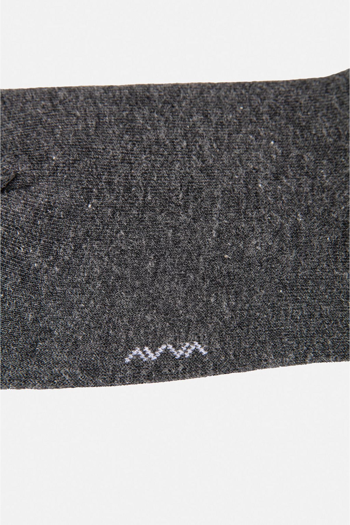 Men's anthracite cotton sneaker socks B008553