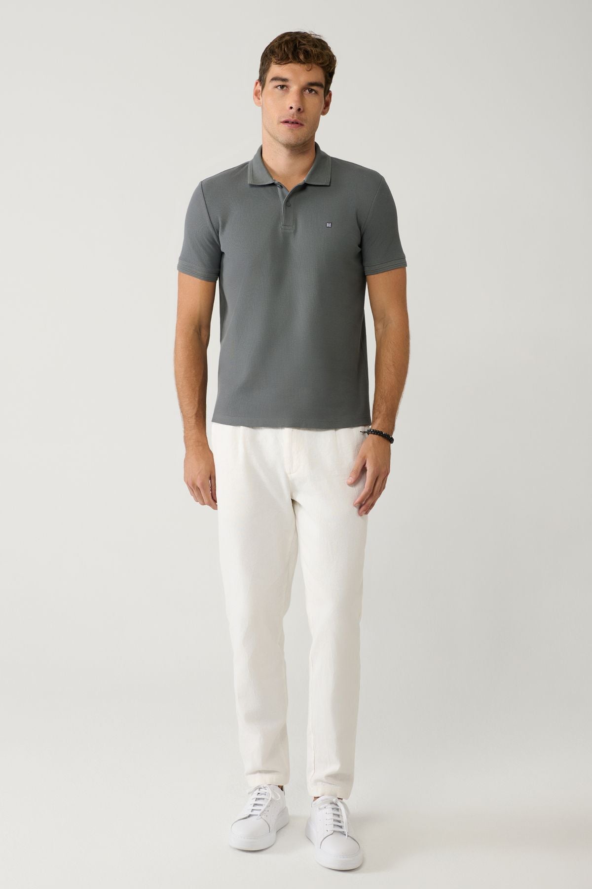 Men's anthracite 100 %cotton quickly dry