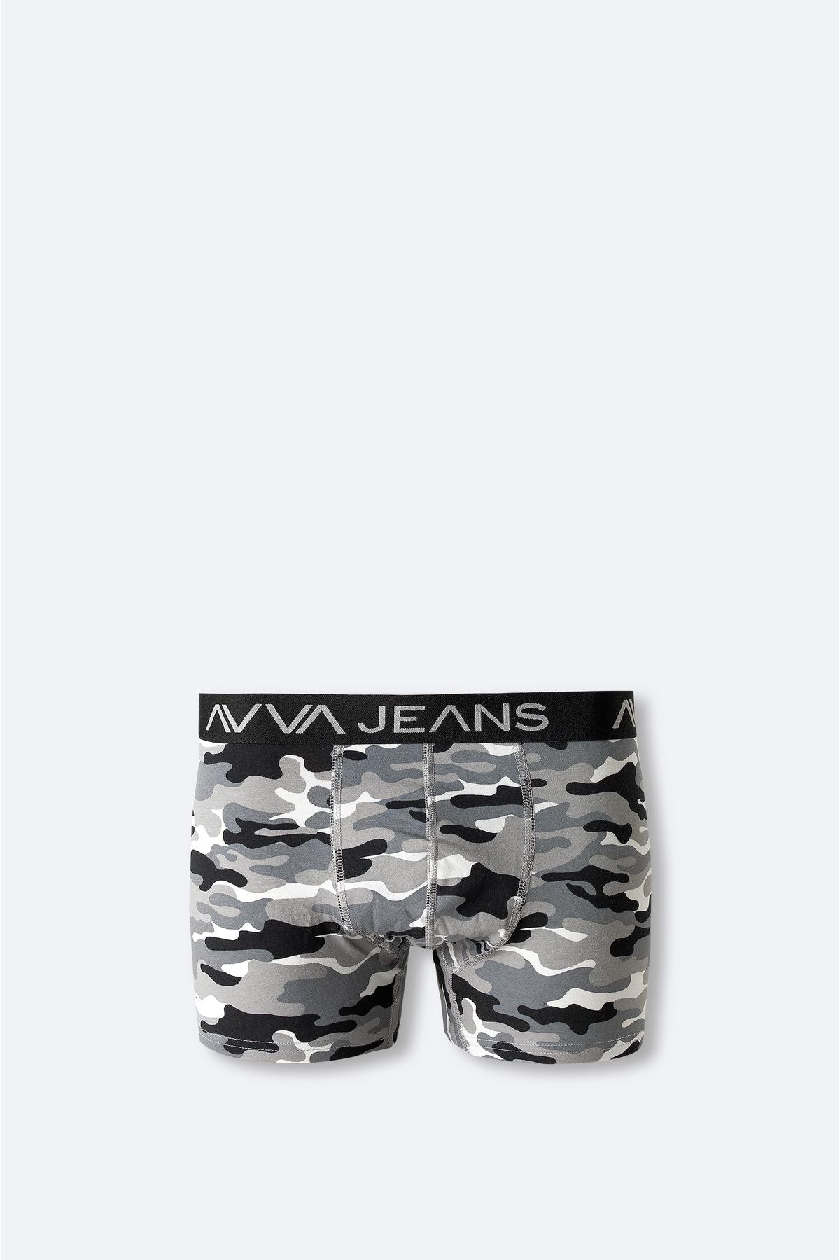 Men's Black 3 -Printed Flexible Fabric Cotton Boxed Boxer E009546