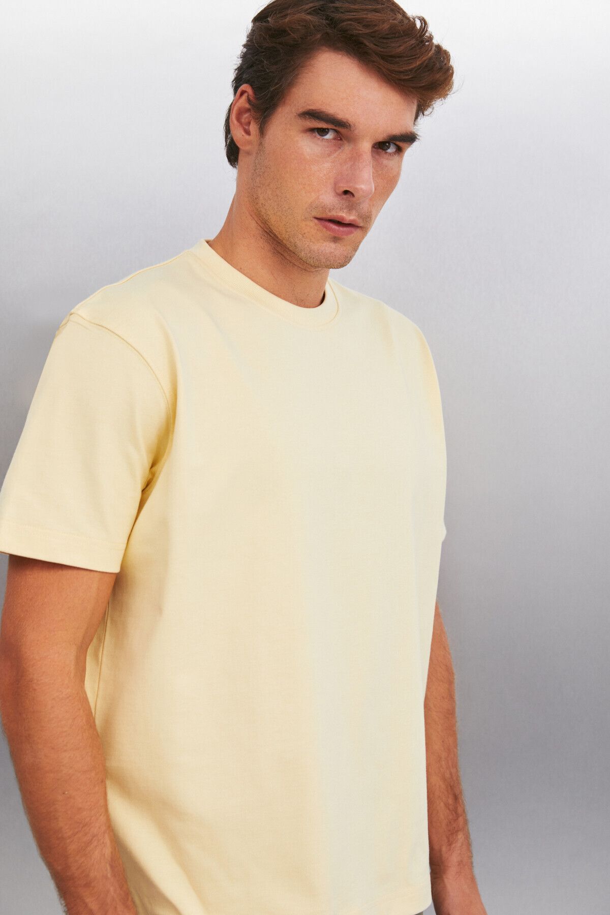 RICKY MEN'S Oversize Yellow T-shirt