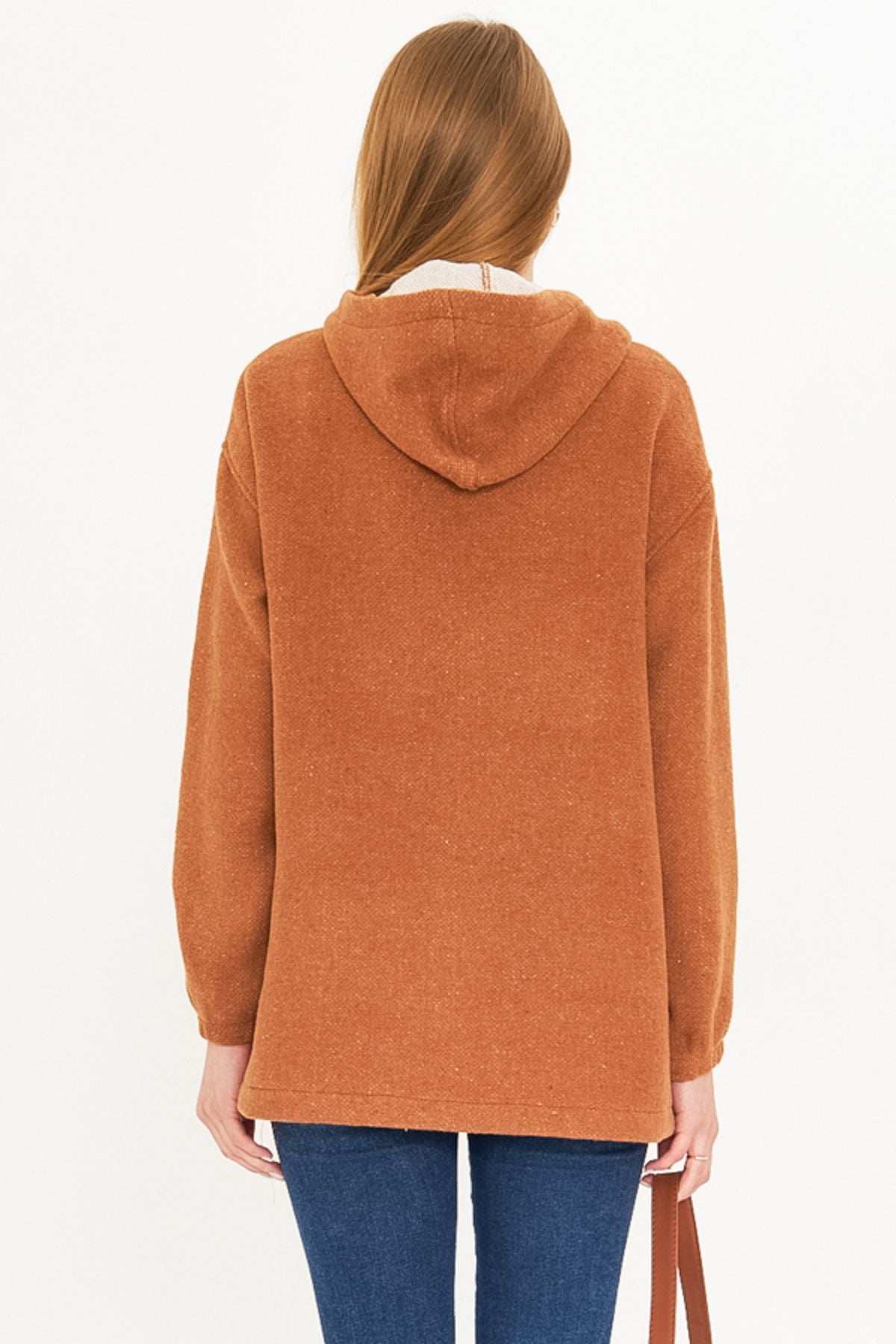 Woman Taba Hooded Caple Sweatshirt Arm-25k001097