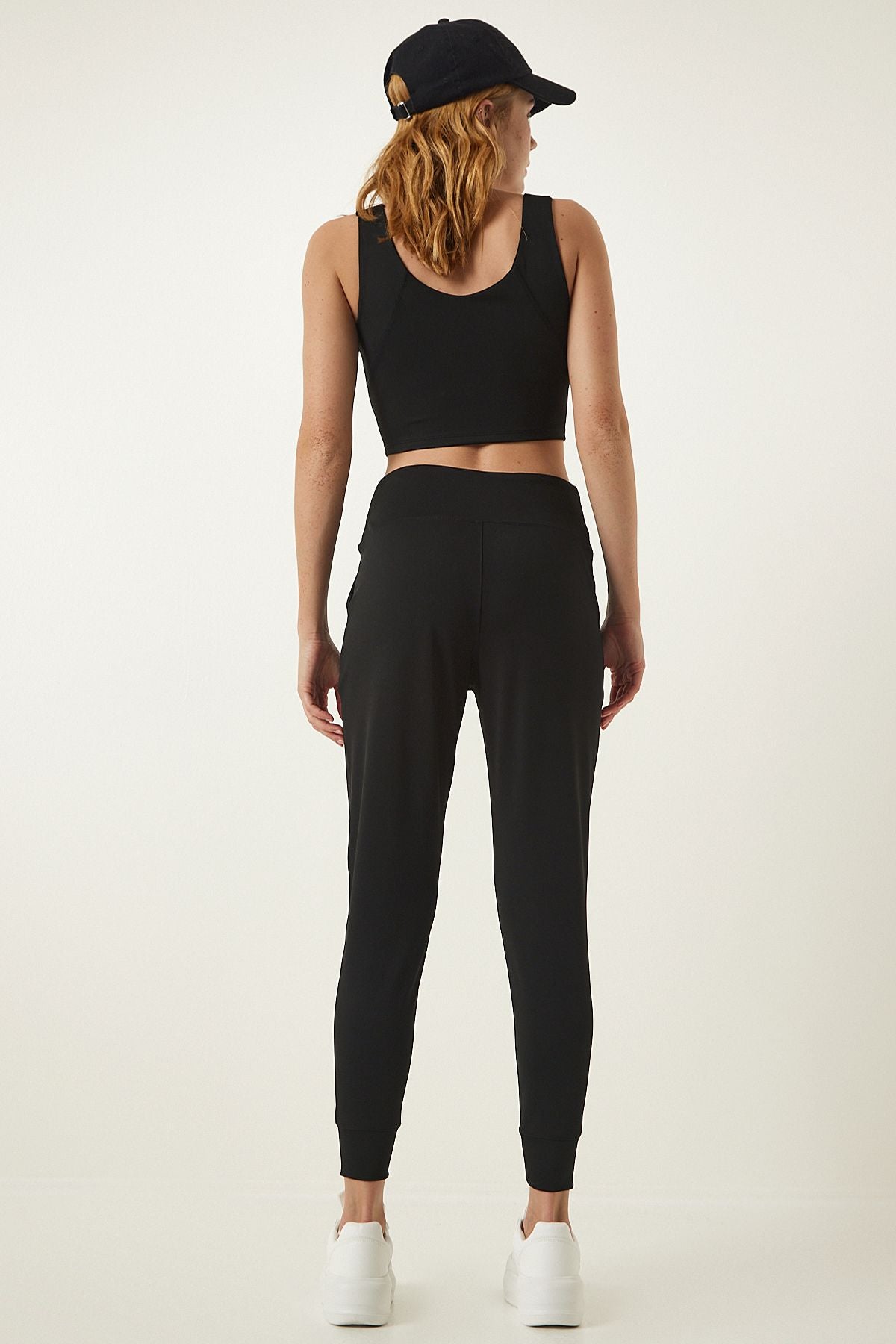 Black pocket knitting sports tight OW00022