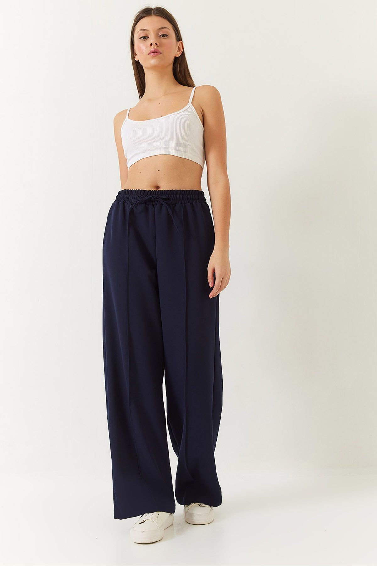 Women's waist tire -binding grass double palazzo pants 4009 60271030