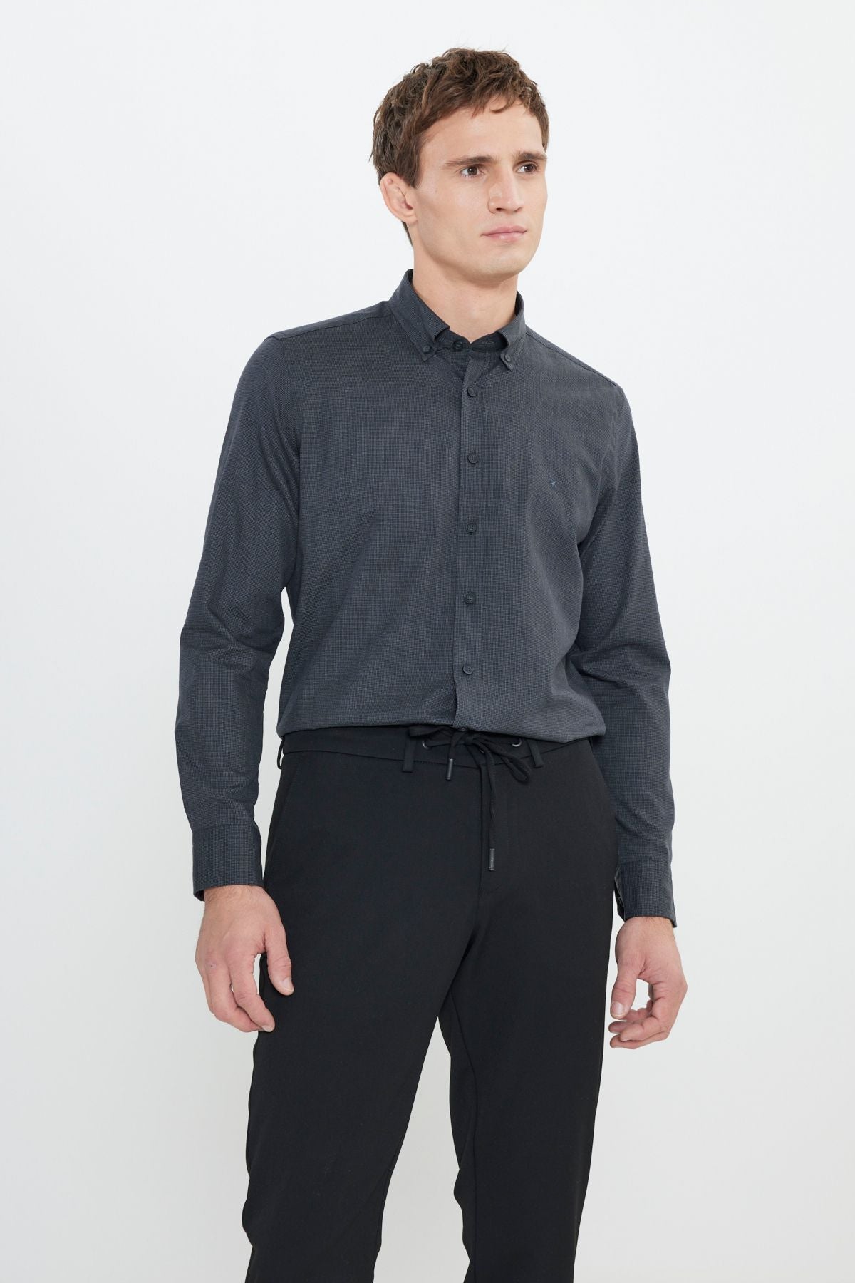 Slim Fit Narrow Cut Classic Neck Amelor Shirt