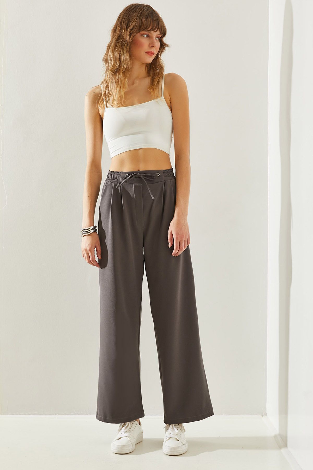 Female Bird Detailed Palazzo Trousers 60251233