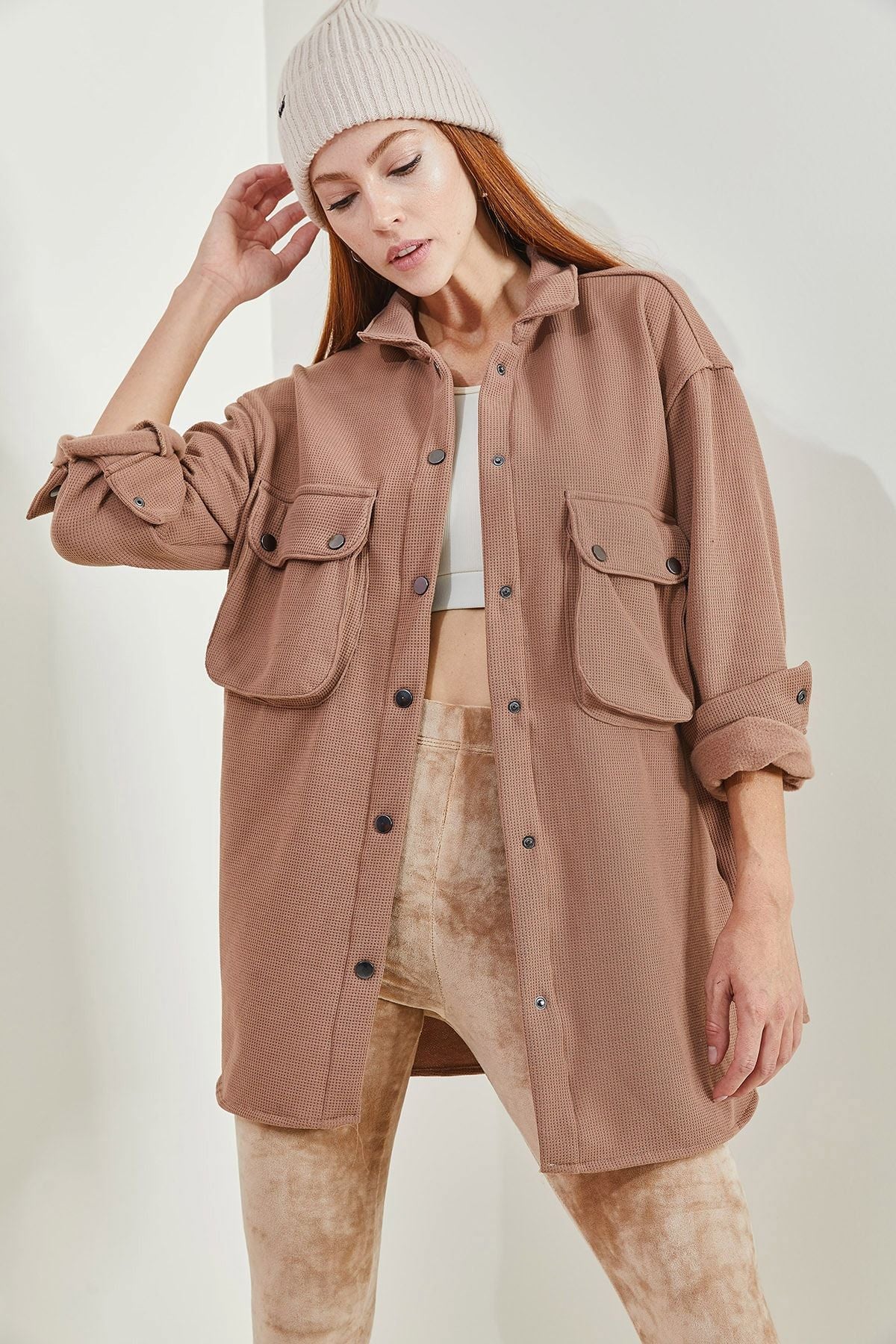 WOMEN'S SHARDON Waffle Shirt 4639