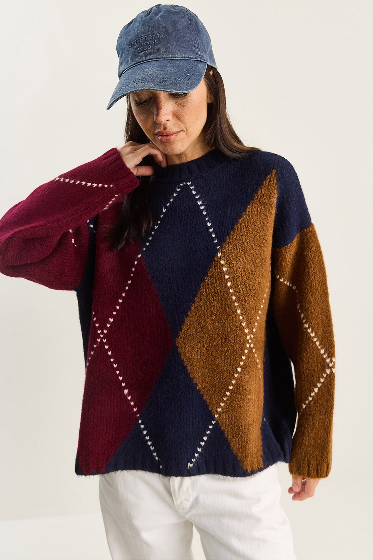 Women's Checkered Sweater 20251095