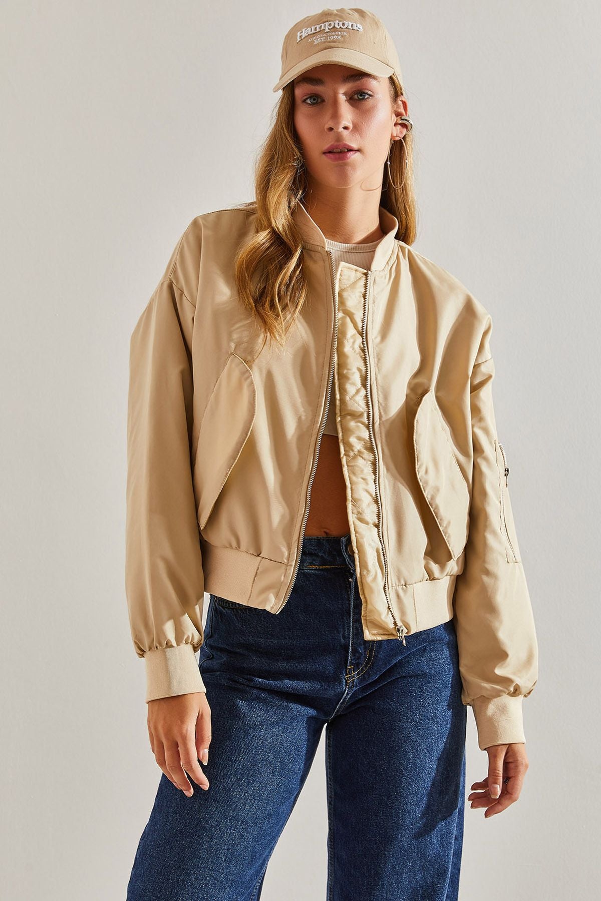 WOMEN'S AROUND BOMBER MONT WITH ZIPPER