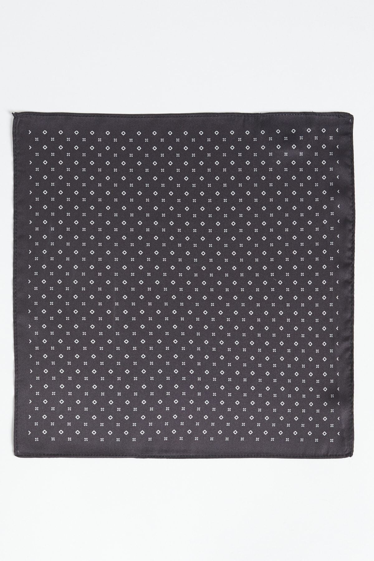 Men's black patterned handkerchief