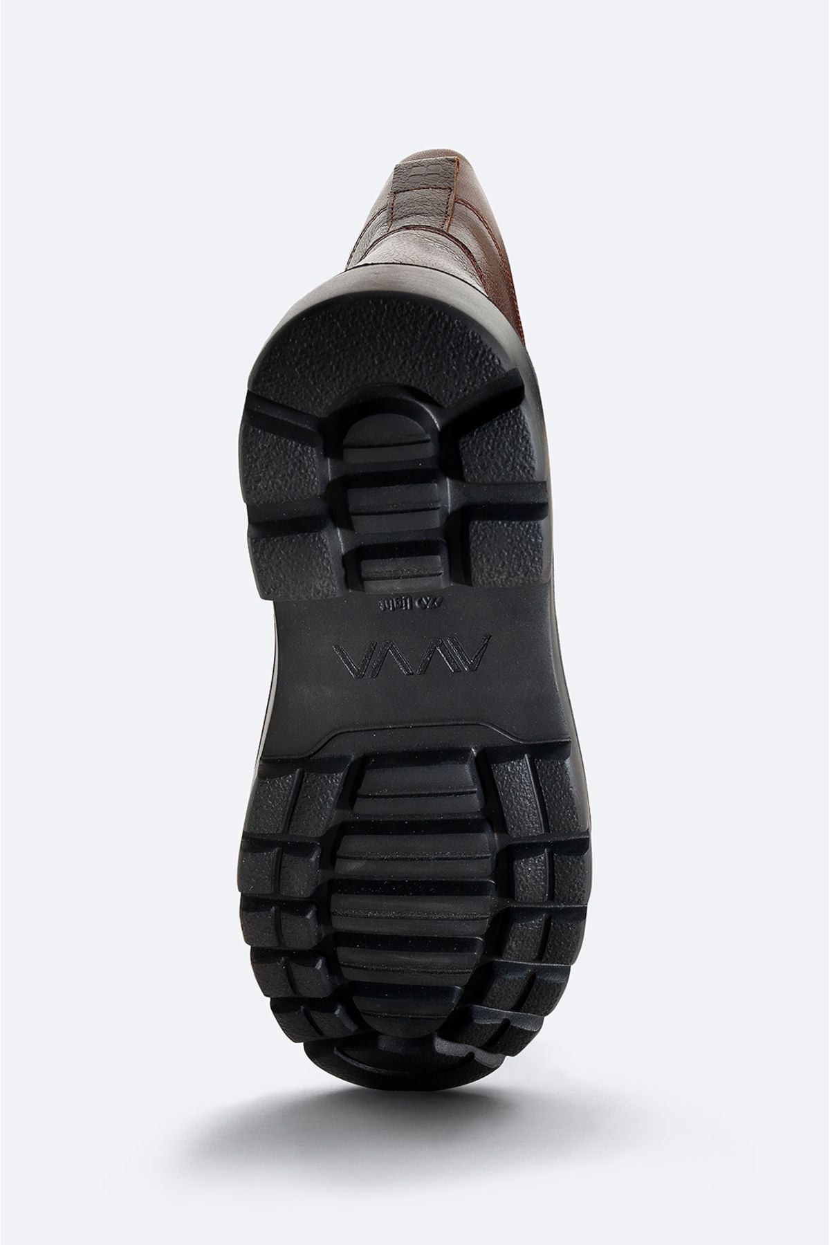 Men's Brown 100 %Leather Lace Flexible Base Bot A32Y8009