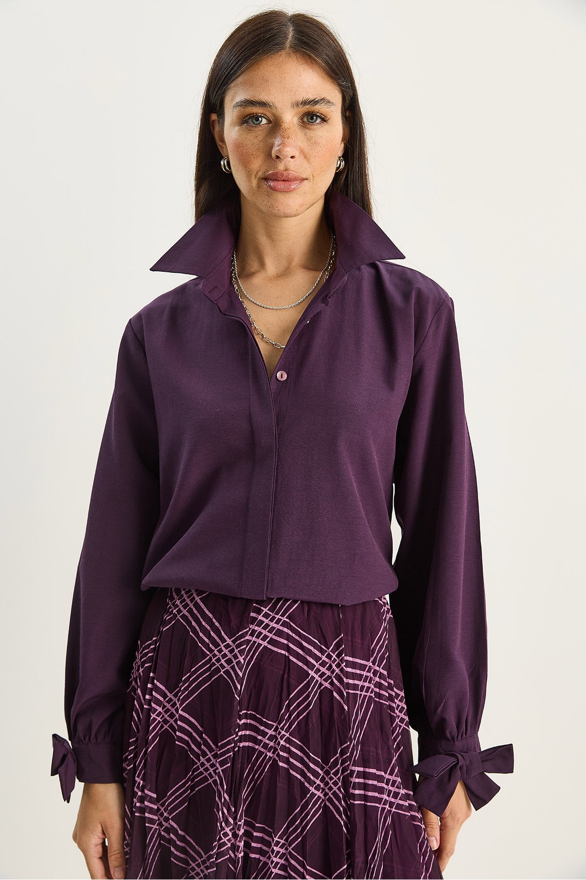 Women's Cuff Detailed Poplin Shirt 2153 60283763