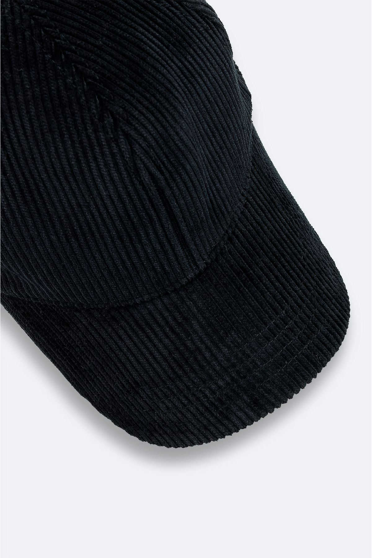 Men's black 100 %cotton wick velvet sports hat A42y9283