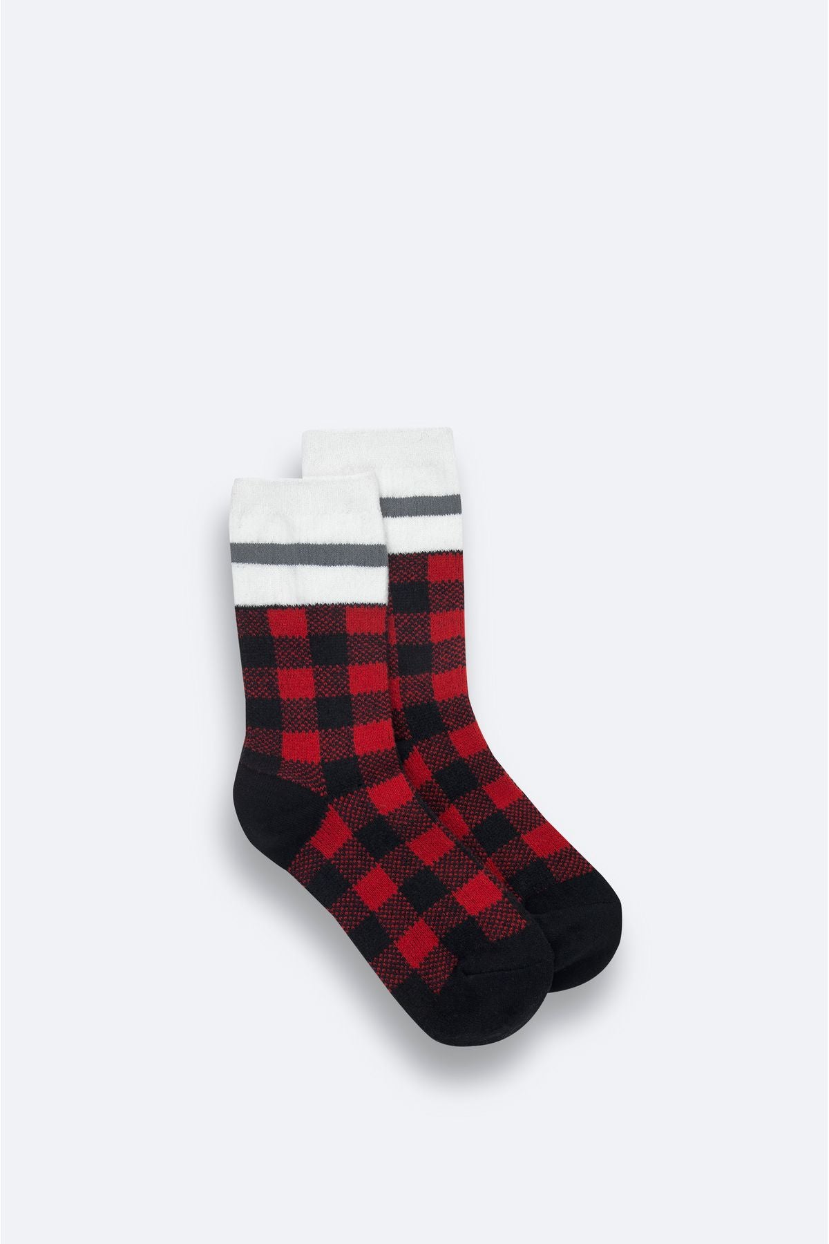 Men's Black-Red Soft Touch Society Socks A42Y8507
