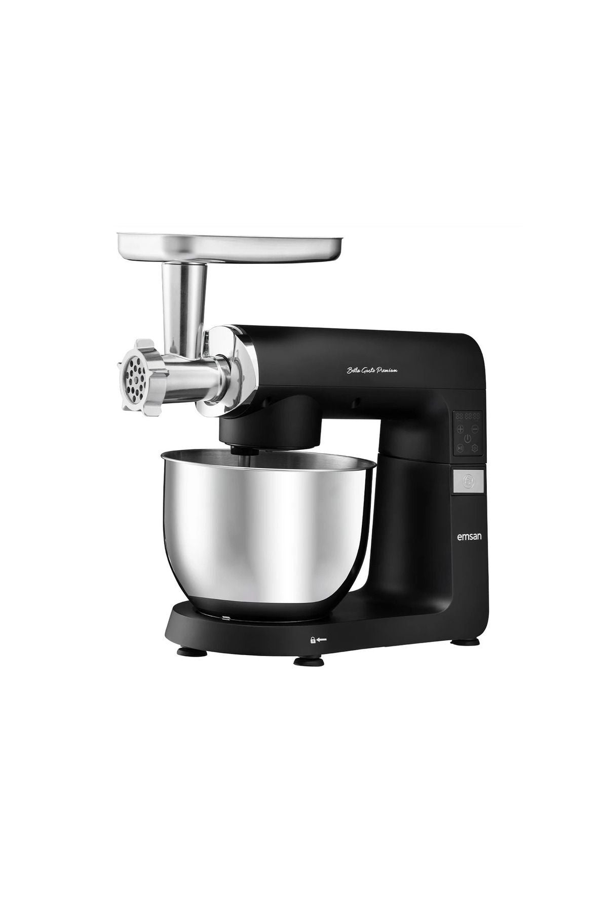 BELLA GUSTO PREMIUM Casting Digital Stand Mixer Kitchen Chef Black 7lt 1800Watt