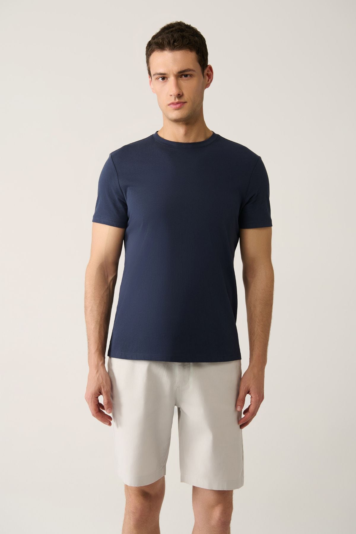 Men's Navy 100 %Cotton Breathing Bike Bike T-shirt E001000