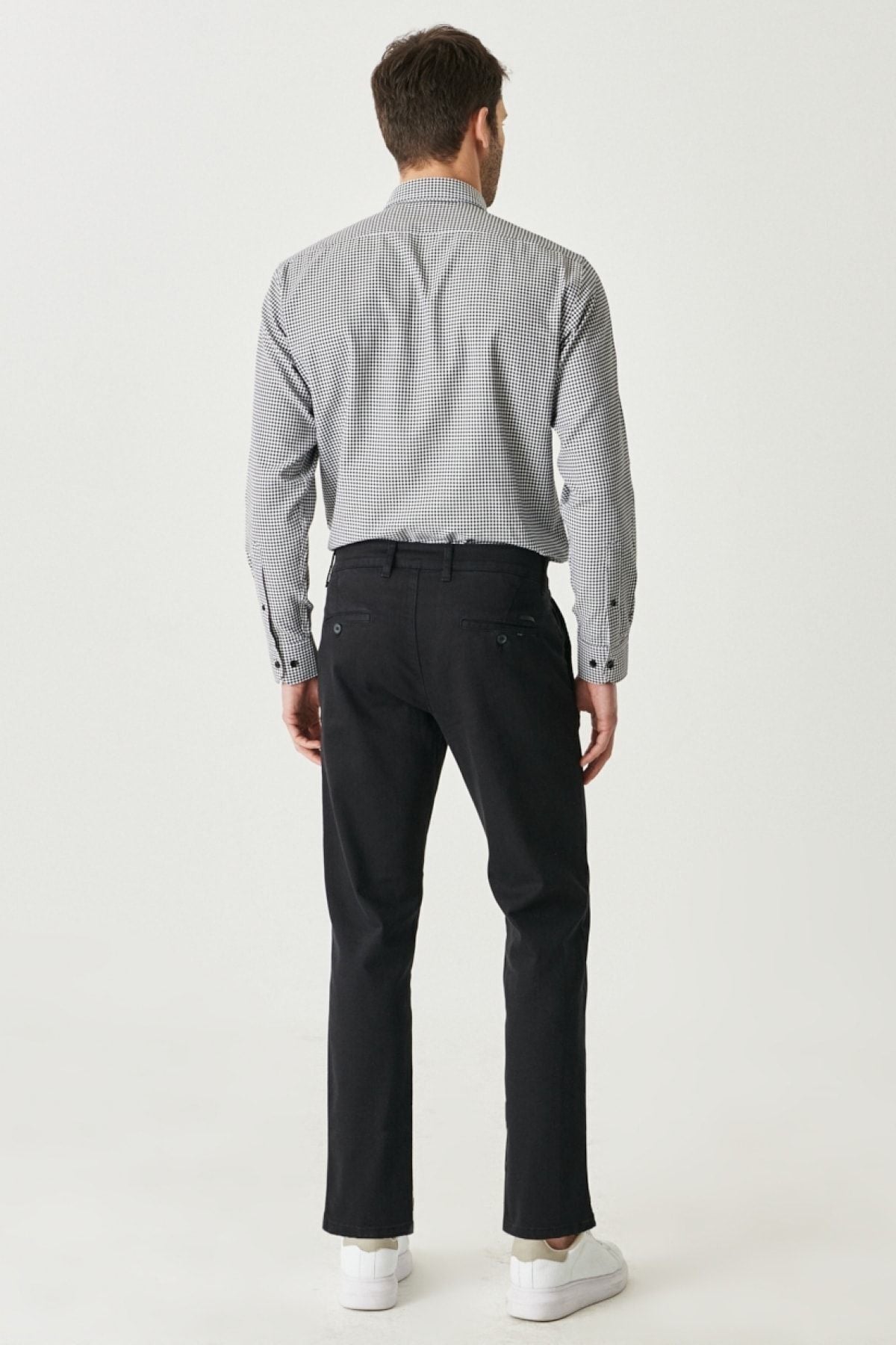 Men's Black Comfort Fit 360 Degree Side Pocket Pants