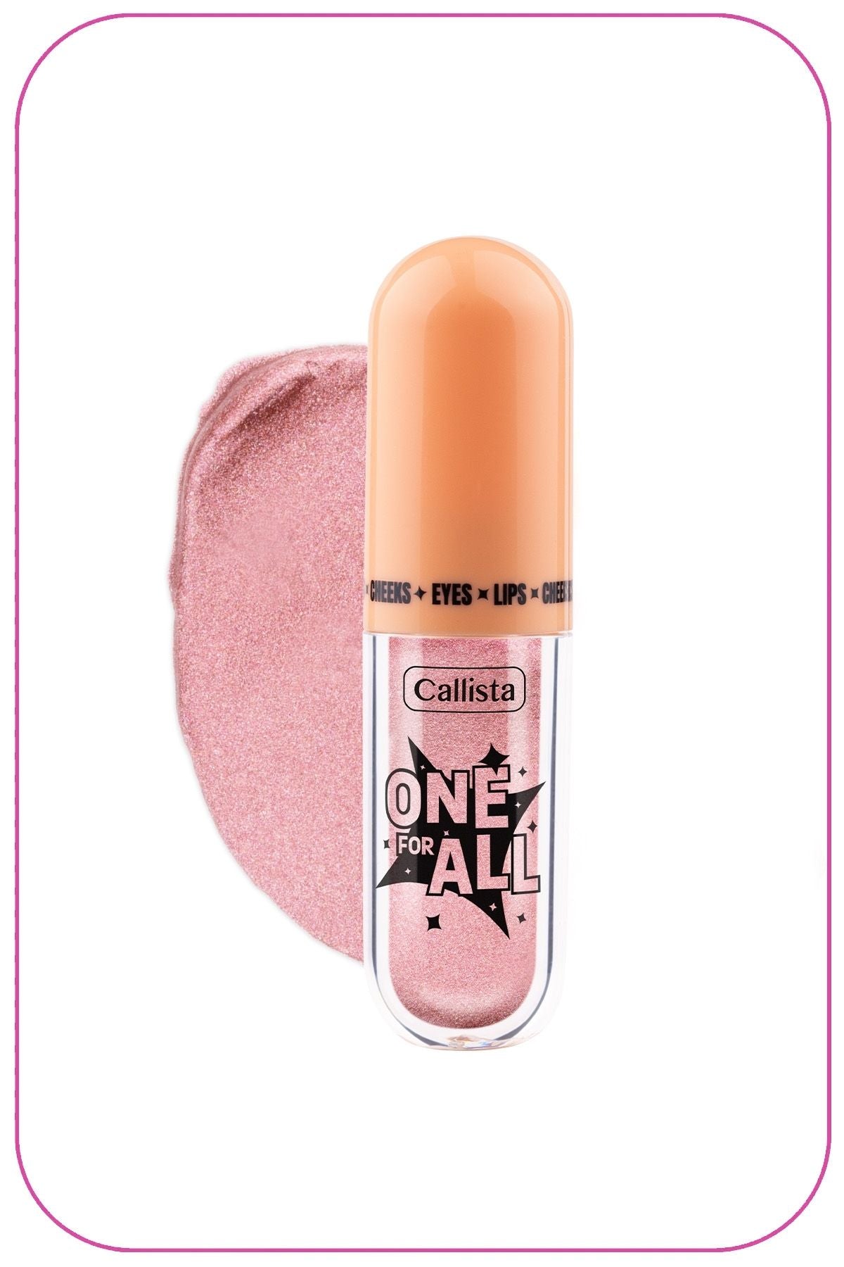 One for All Eyes & Lips & Cheeks Sparkling Liquid Eye Shadow - 02 Pink Cosmos