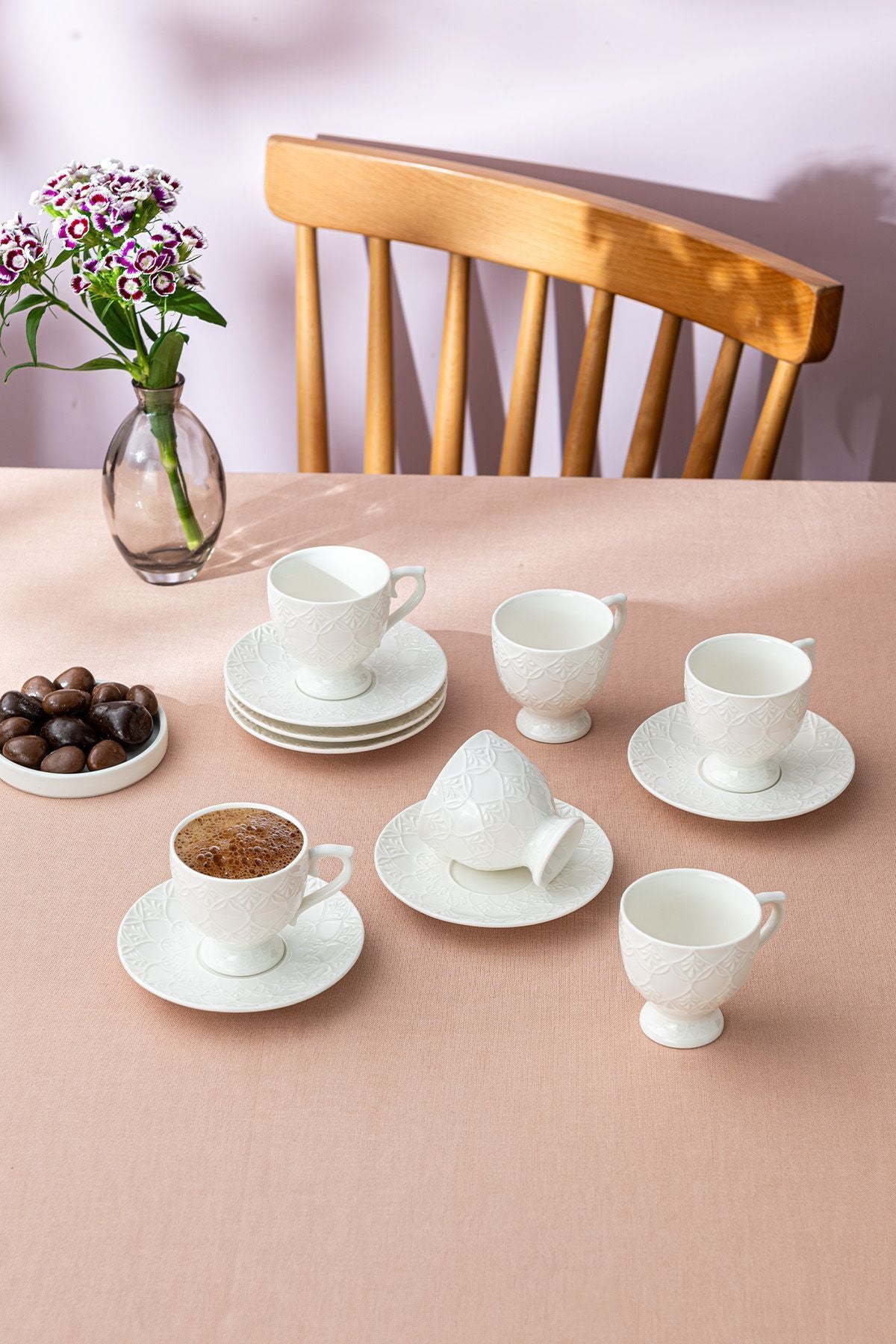 Mehlika Coffee Cup Set for 6 people