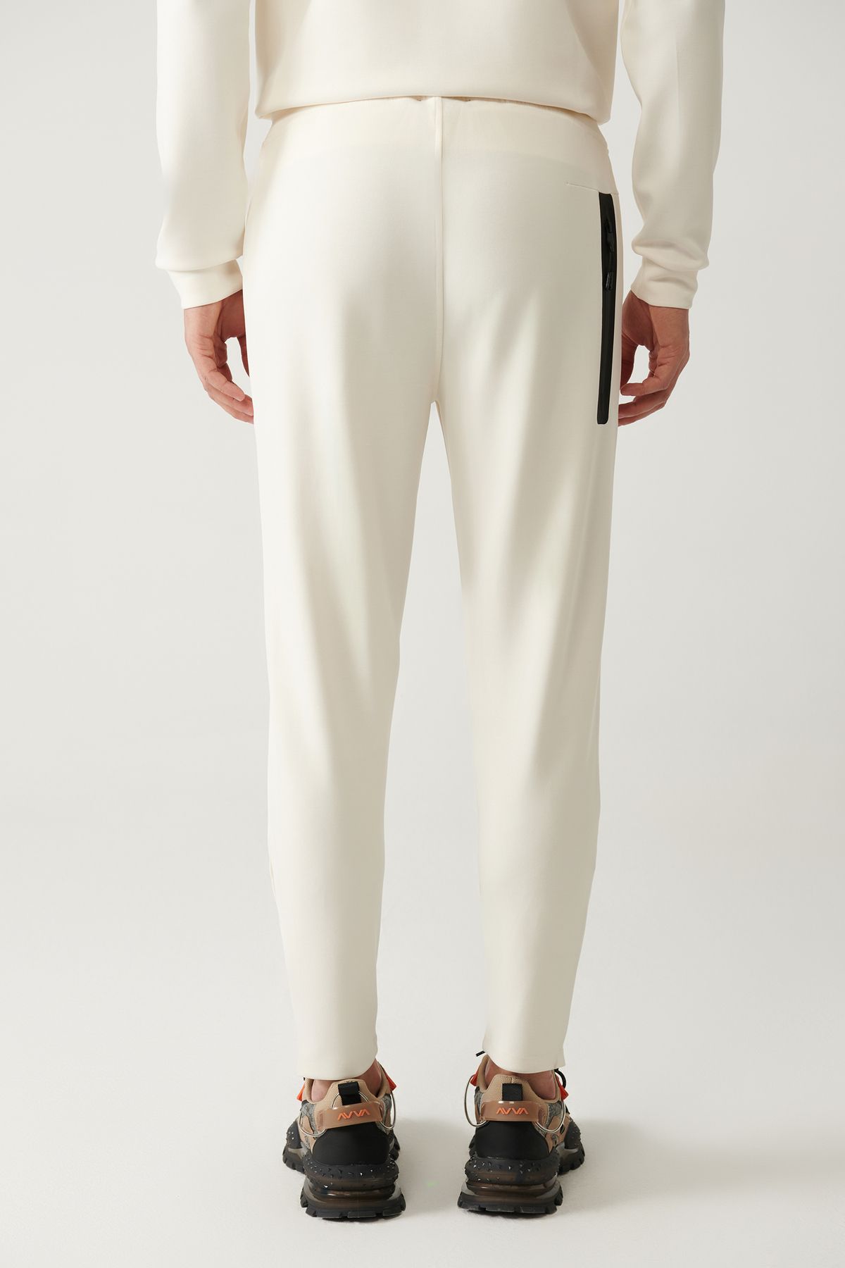 Male Ecru Soft Touch Zipper Paçalı Service Six A41y3401