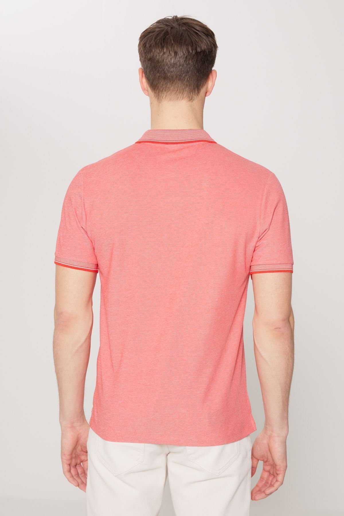 Men-Plugging Cotton Fabric Slim Fit Narn Cut Pomegranate Pomegranate
