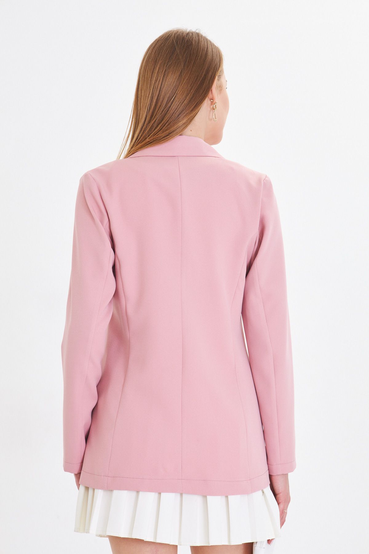 Female powder buttoned jacket ARM-20K001151