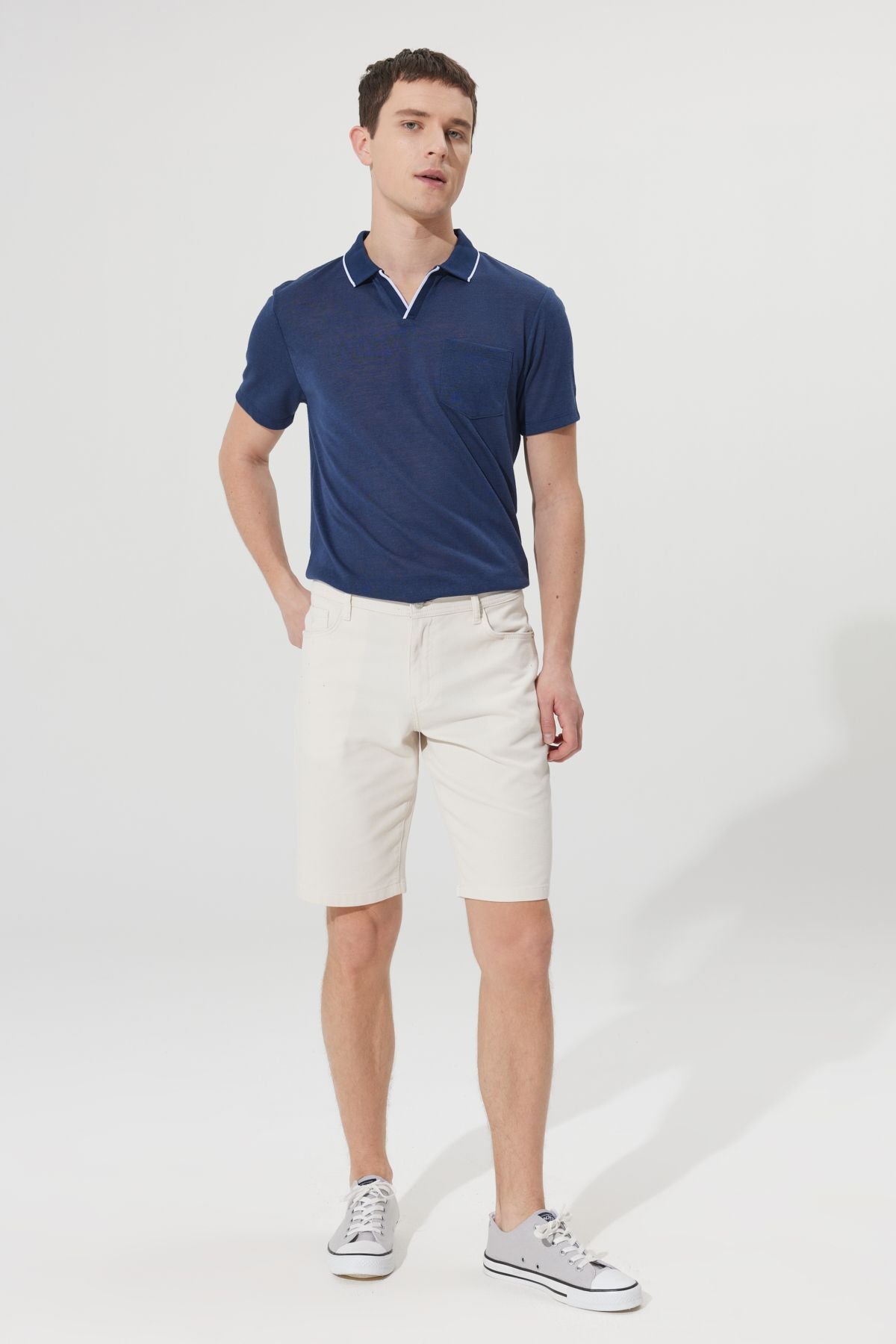 Slim Fit Narrow Cut 5 Pocket Amelor Shorts