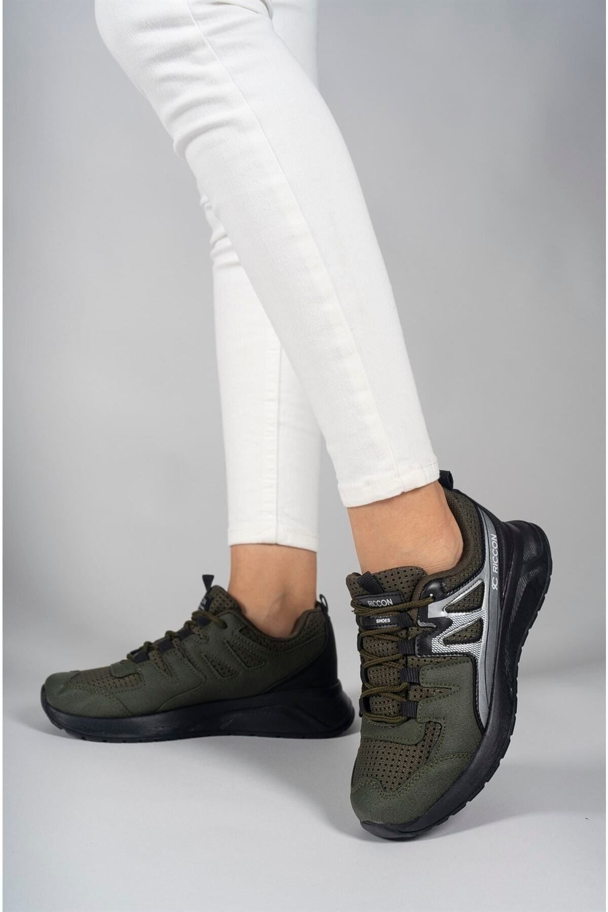 Trend Khaki Black Unisex Sneaker 0012705 Favorite 614822