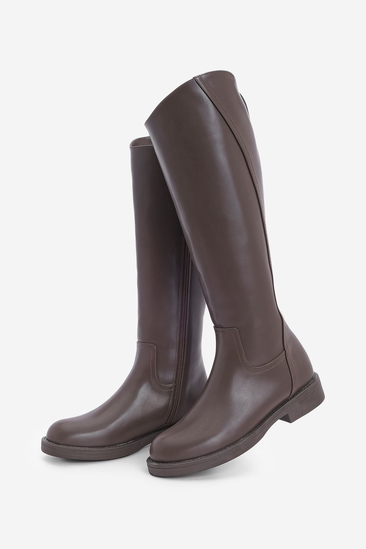 Women's Side Zipper Daily Boots Sirante Coffee