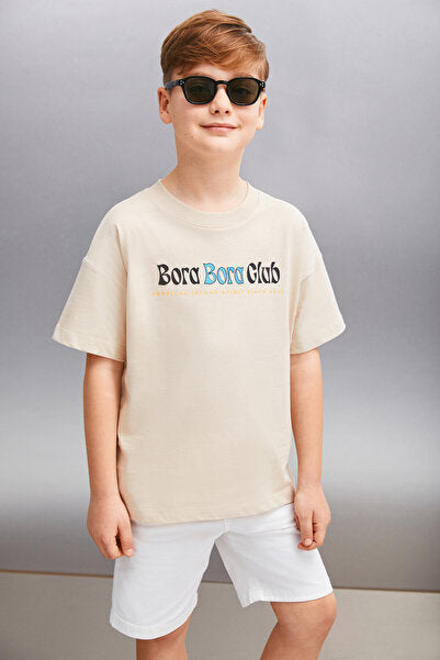 ZANIS Erkek Bej T-Shirt