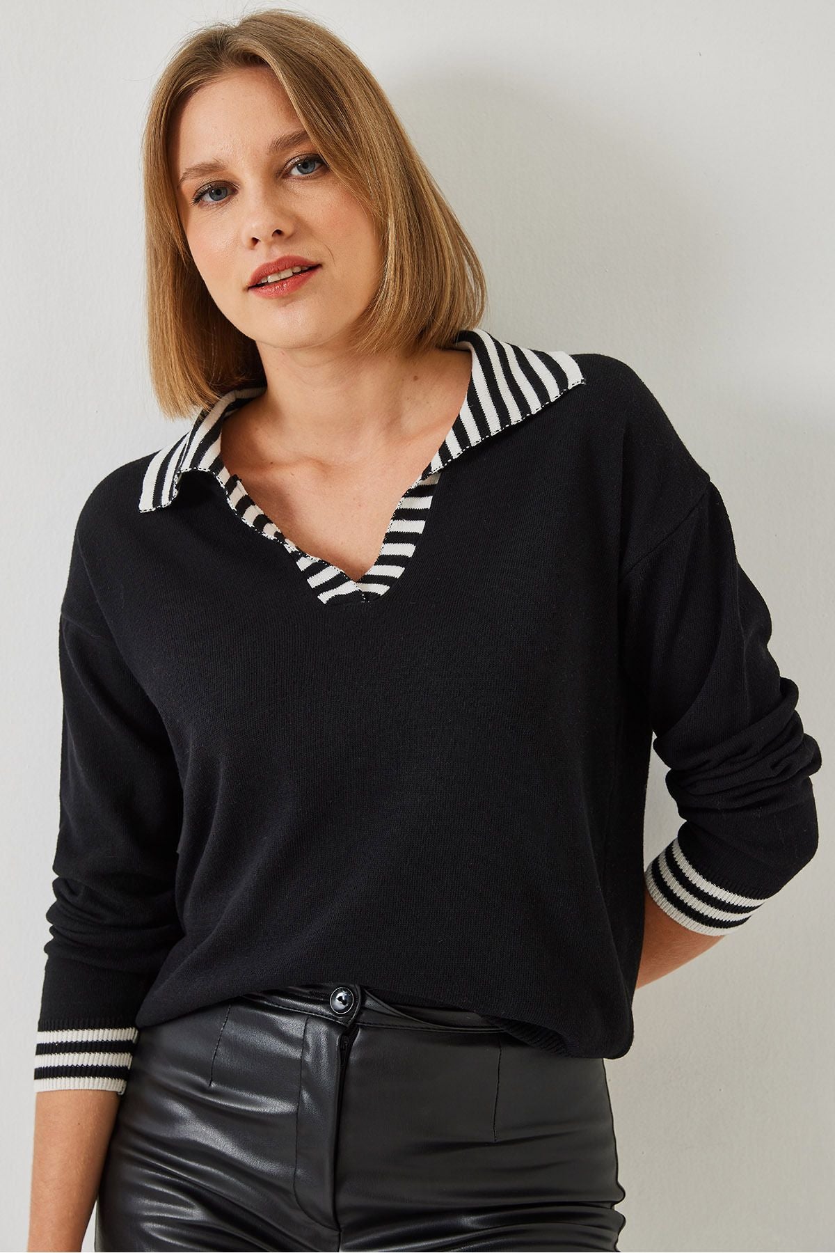 Woman Polo Yaka Knitwear Kazakh 20247519