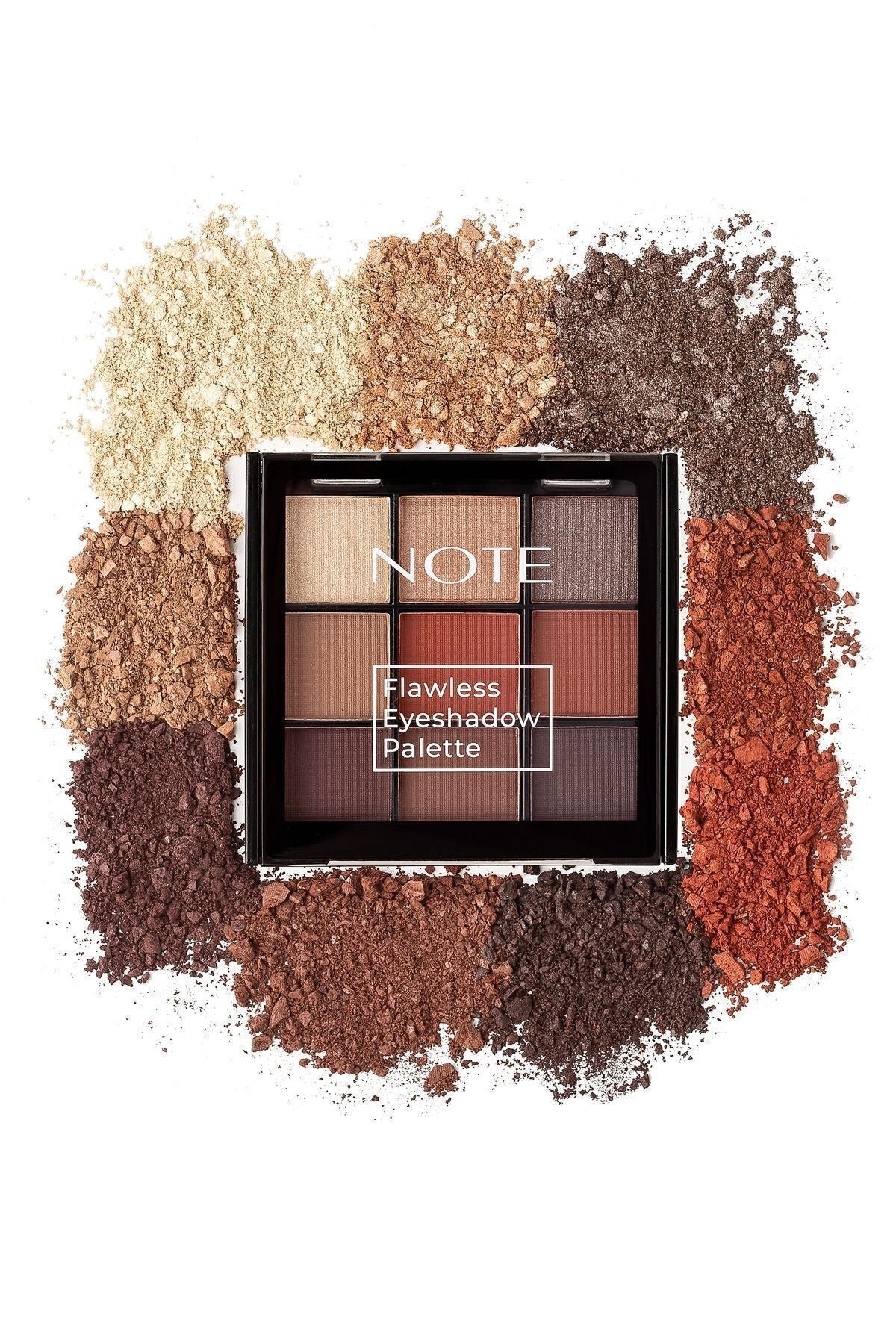 Flawless Eyeshadow Matte and Sparkling Powder Eye Headlight Palette - 01 Vivid Colors