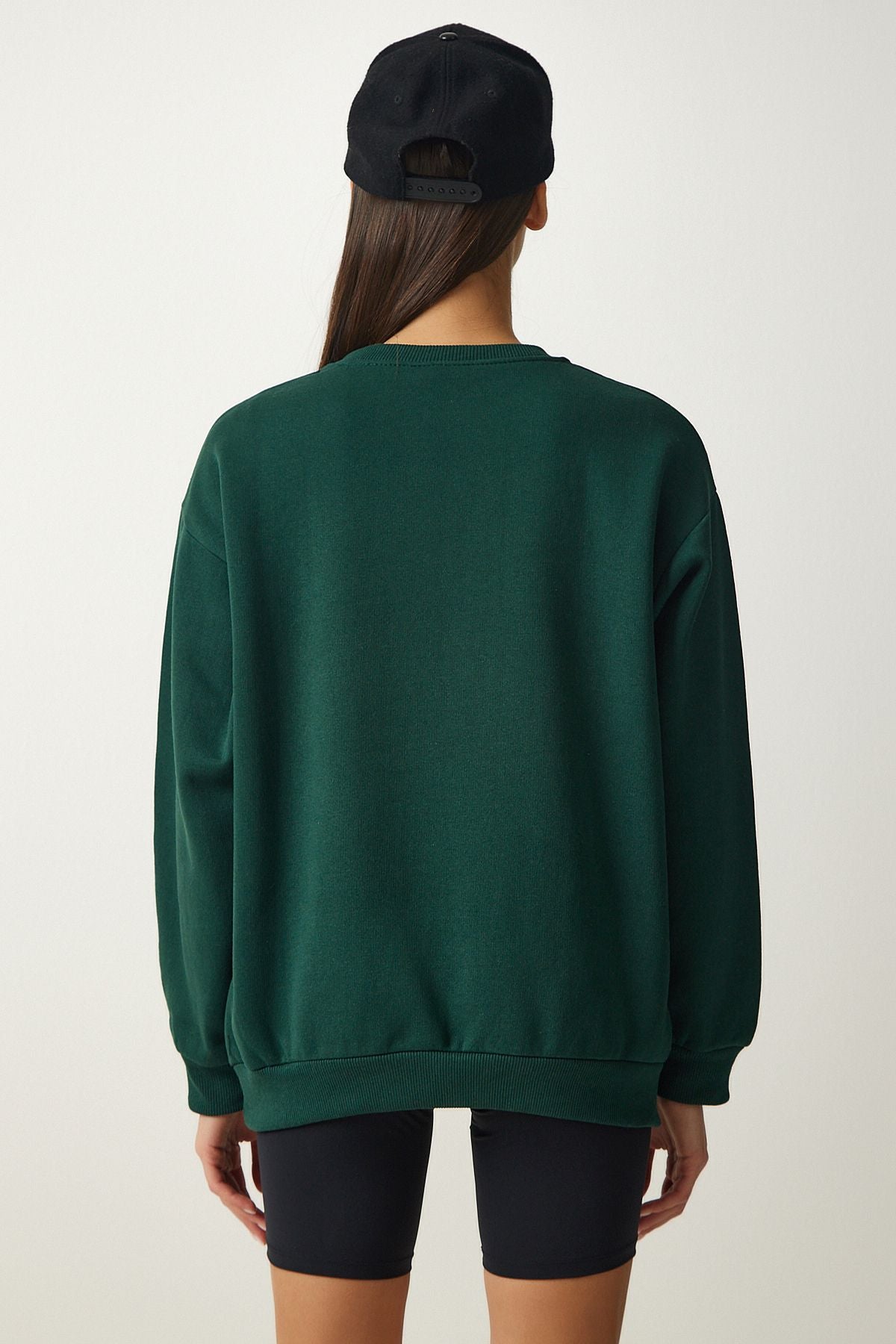 Female Emerald Green Basic Sweatshirt OW00001