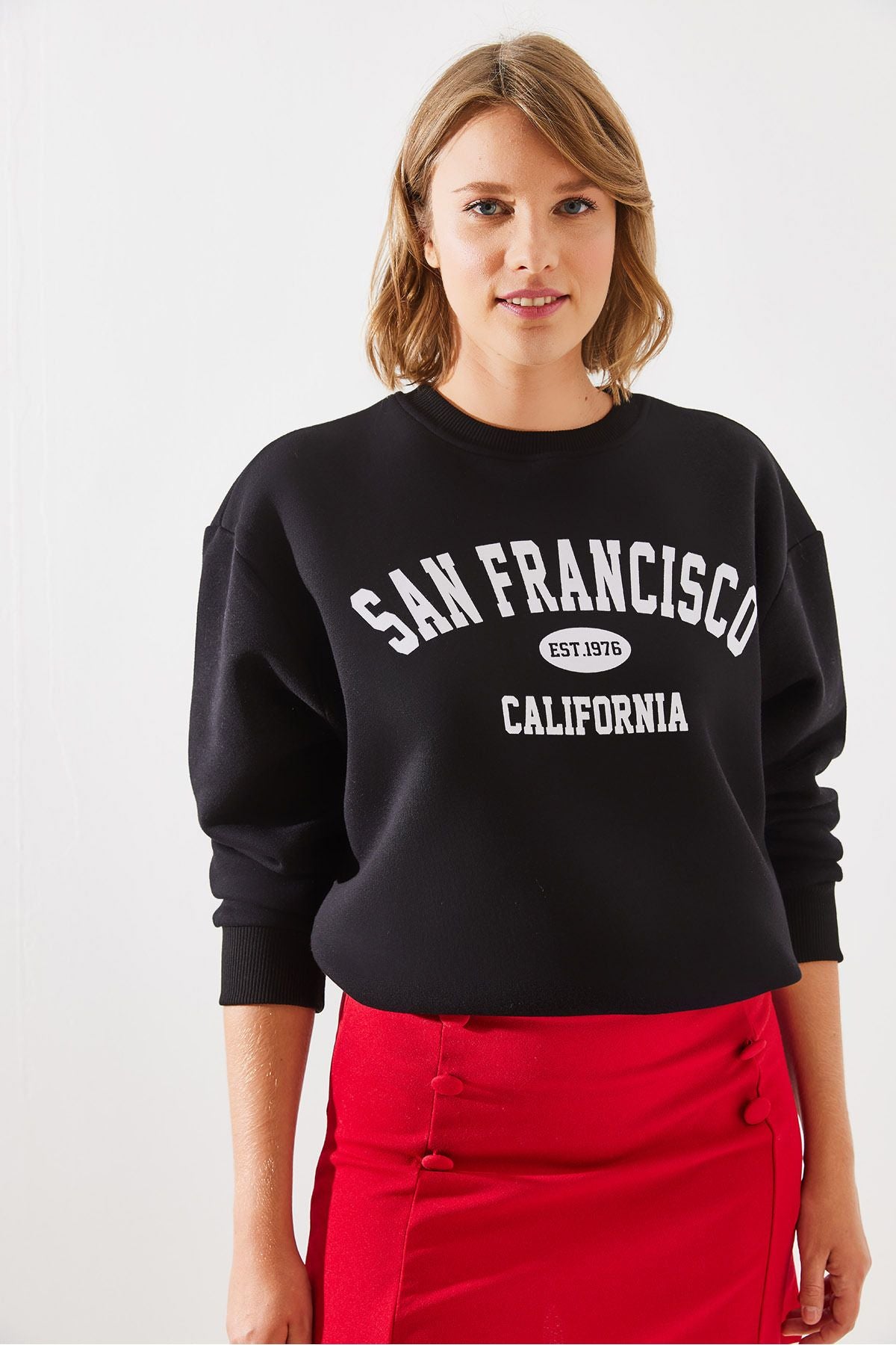 WOMEN'S THREE YEAR SAN Francisco Printed Sweatshirt MBHS006 60601006