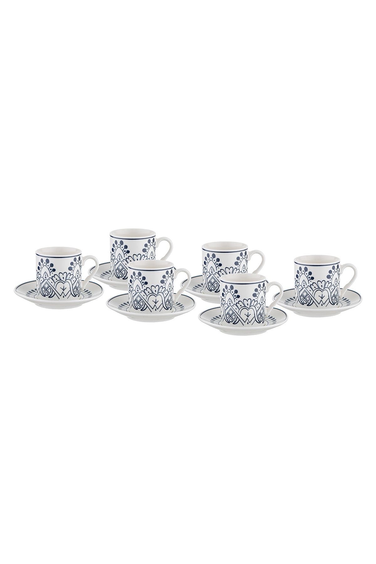 Soul New Bone 6 people coffee cup set 90 ml blue