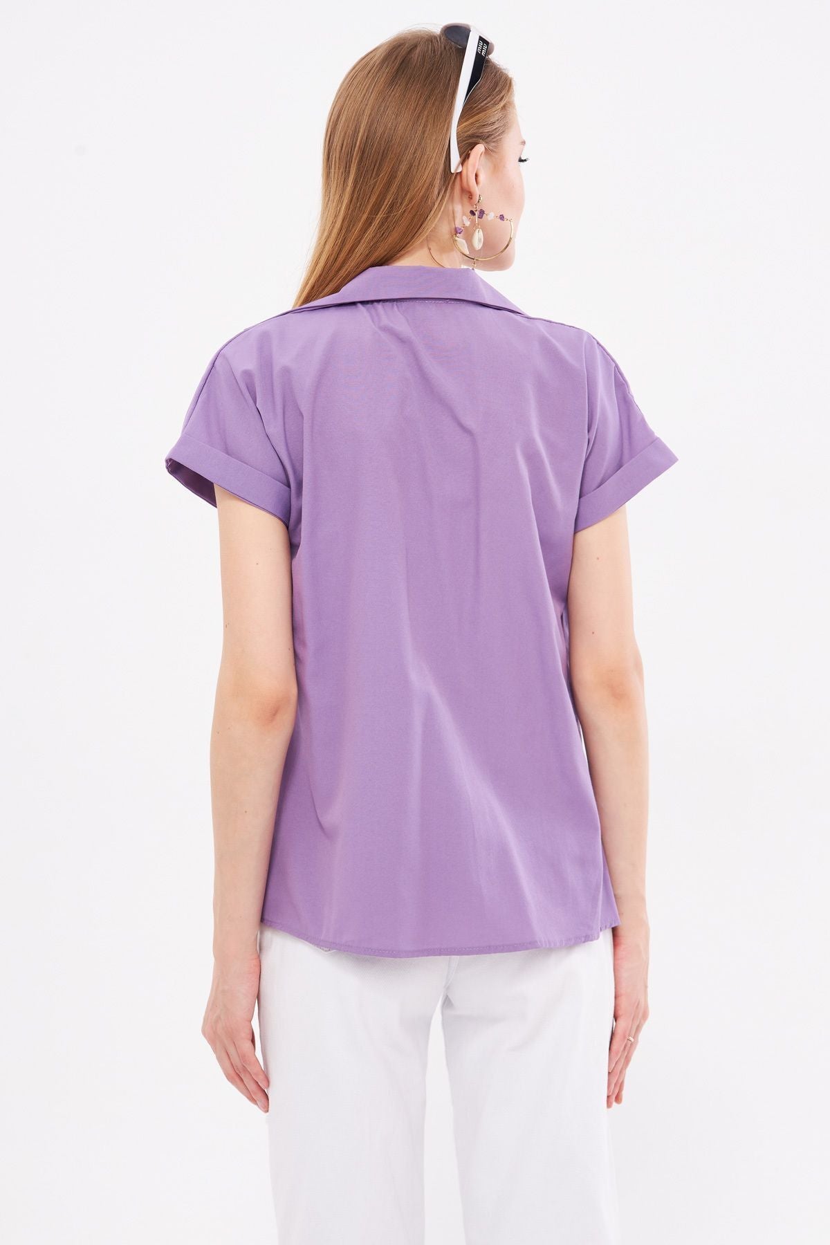 WOMEN'S LILA SHORT SOLD SHIRT ARM-19Y001065