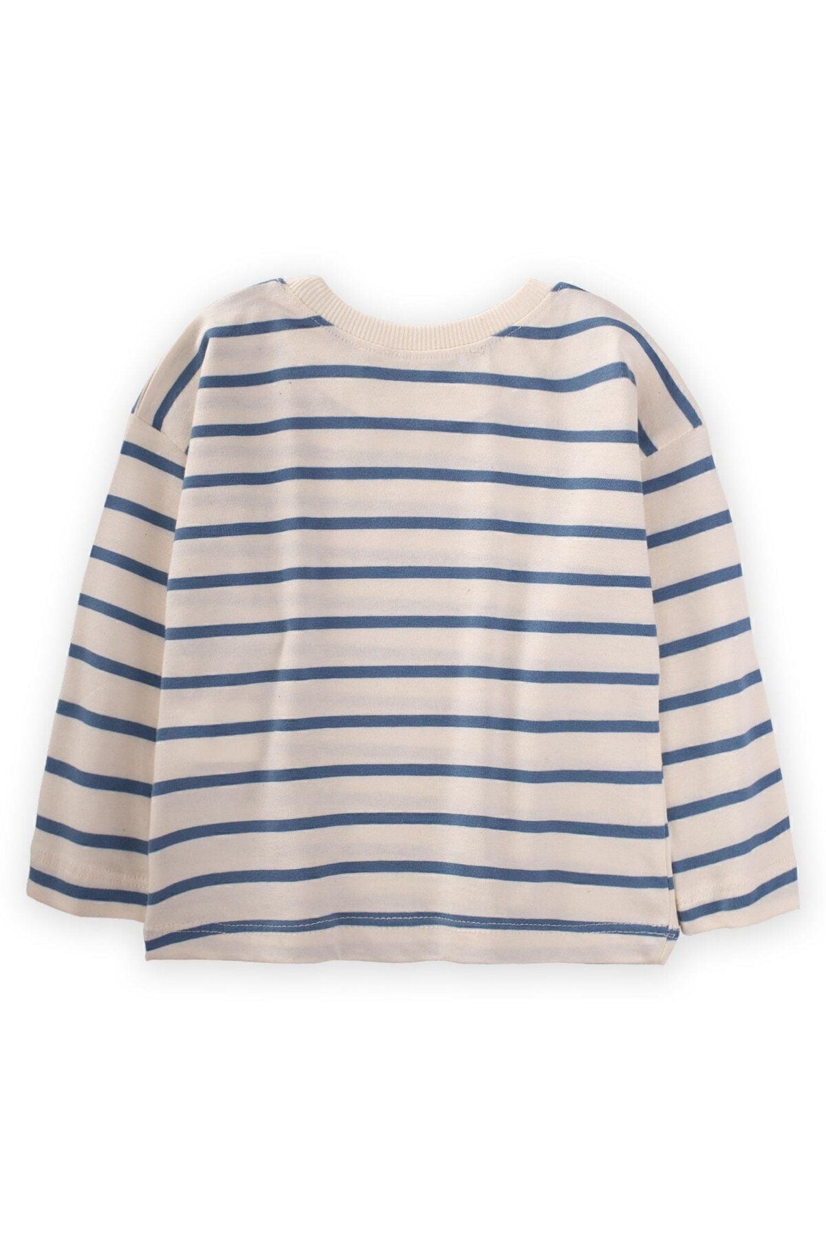 Striped seasonal t-shift 1-10 age indigo blue