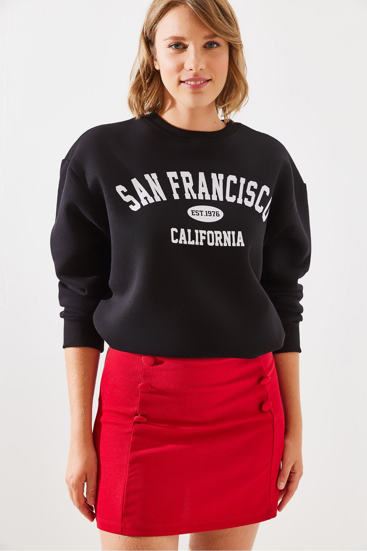 WOMEN'S THREE YEAR SAN Francisco Printed Sweatshirt MBHS006 60601006
