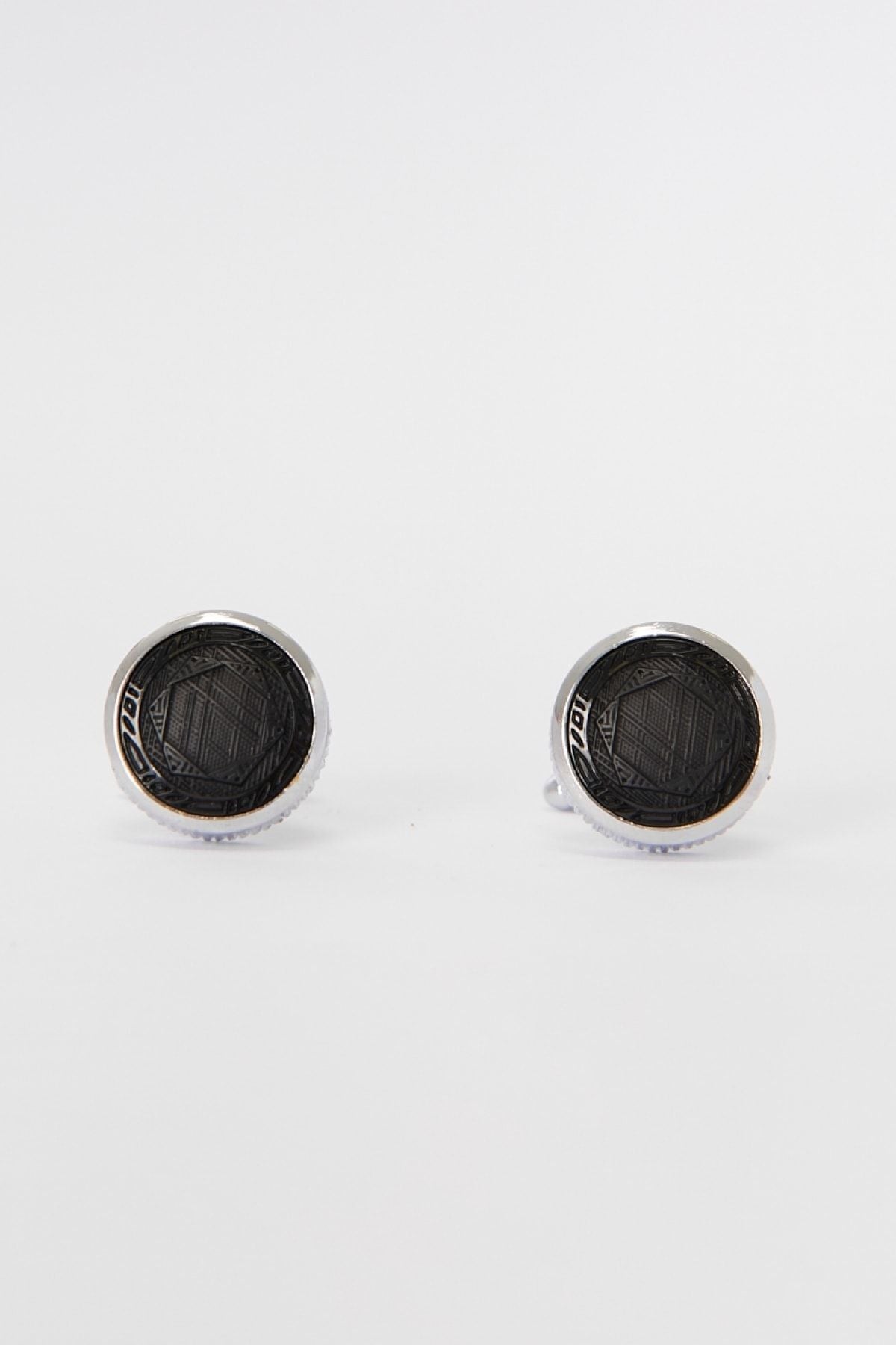 Men's black black cufflink