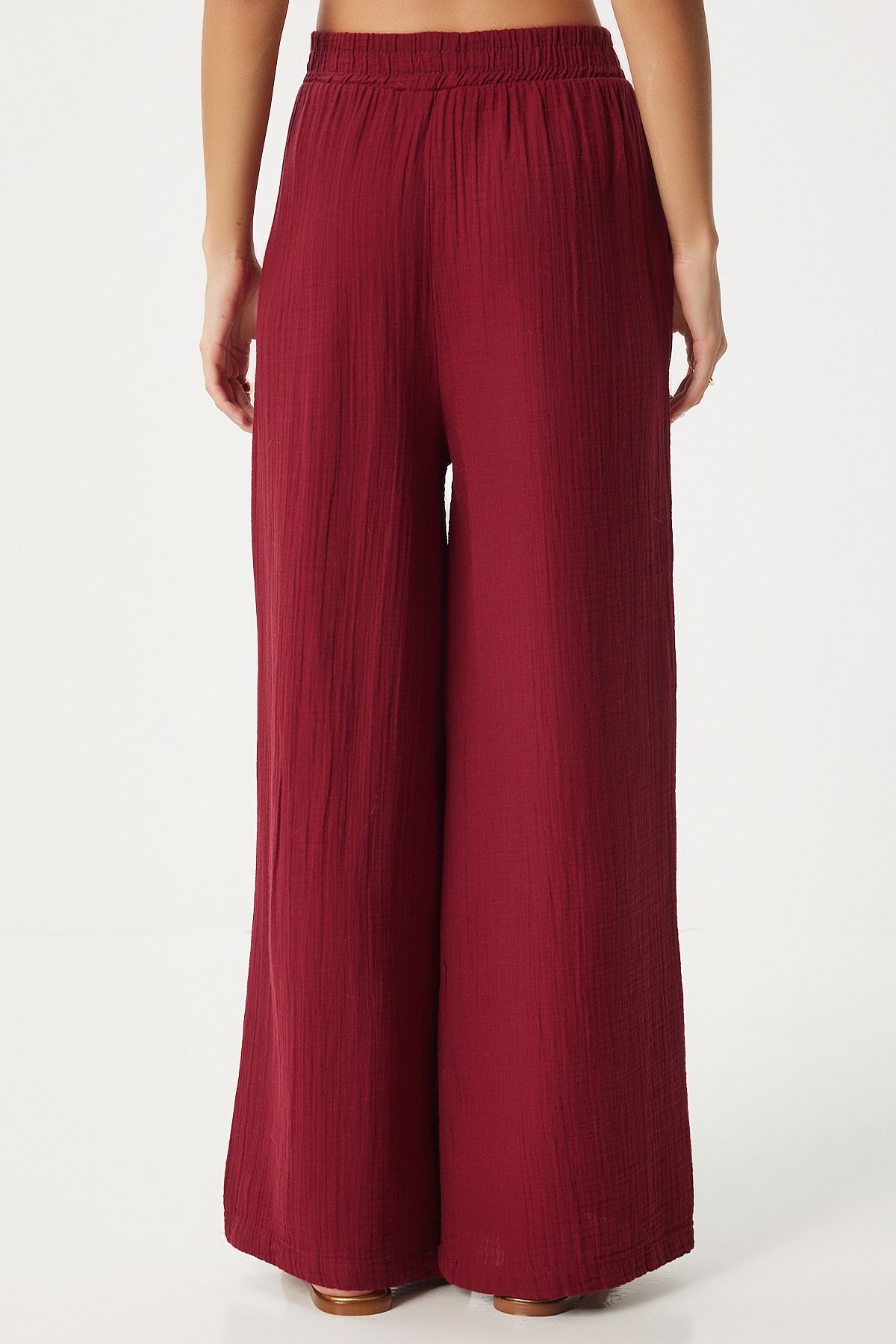 Female Bordeaux Muslin Palazzo Pants MX00160