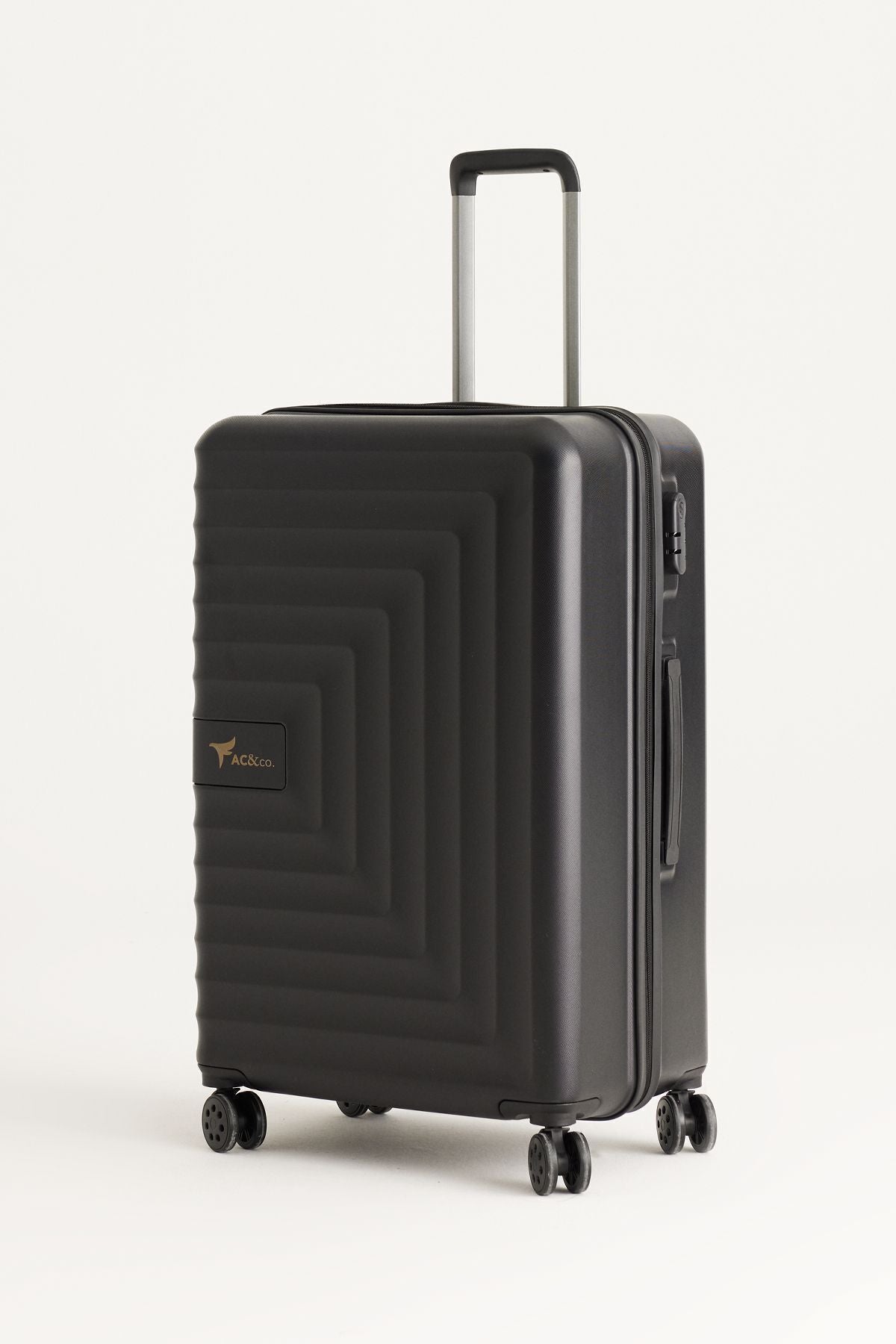 Black large size suitcase