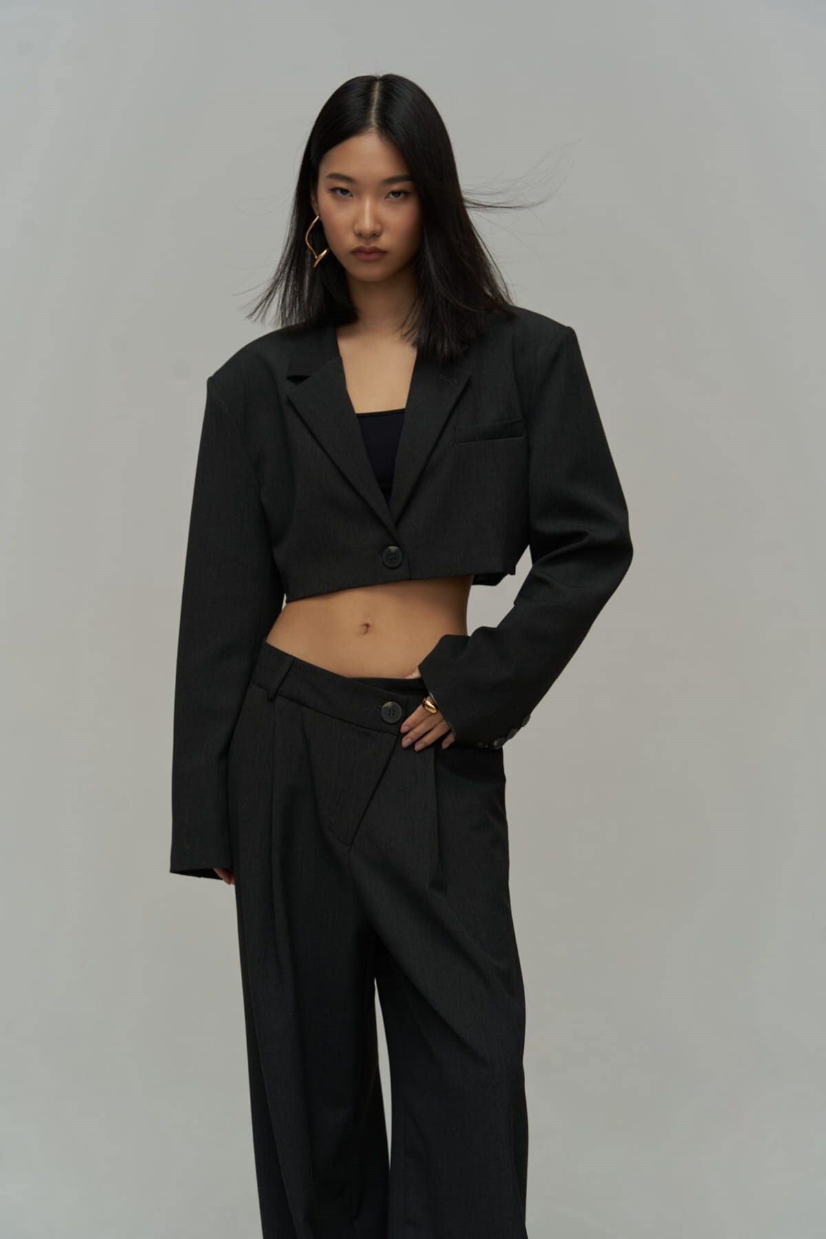 Edwin anthracit cross pants-handle team