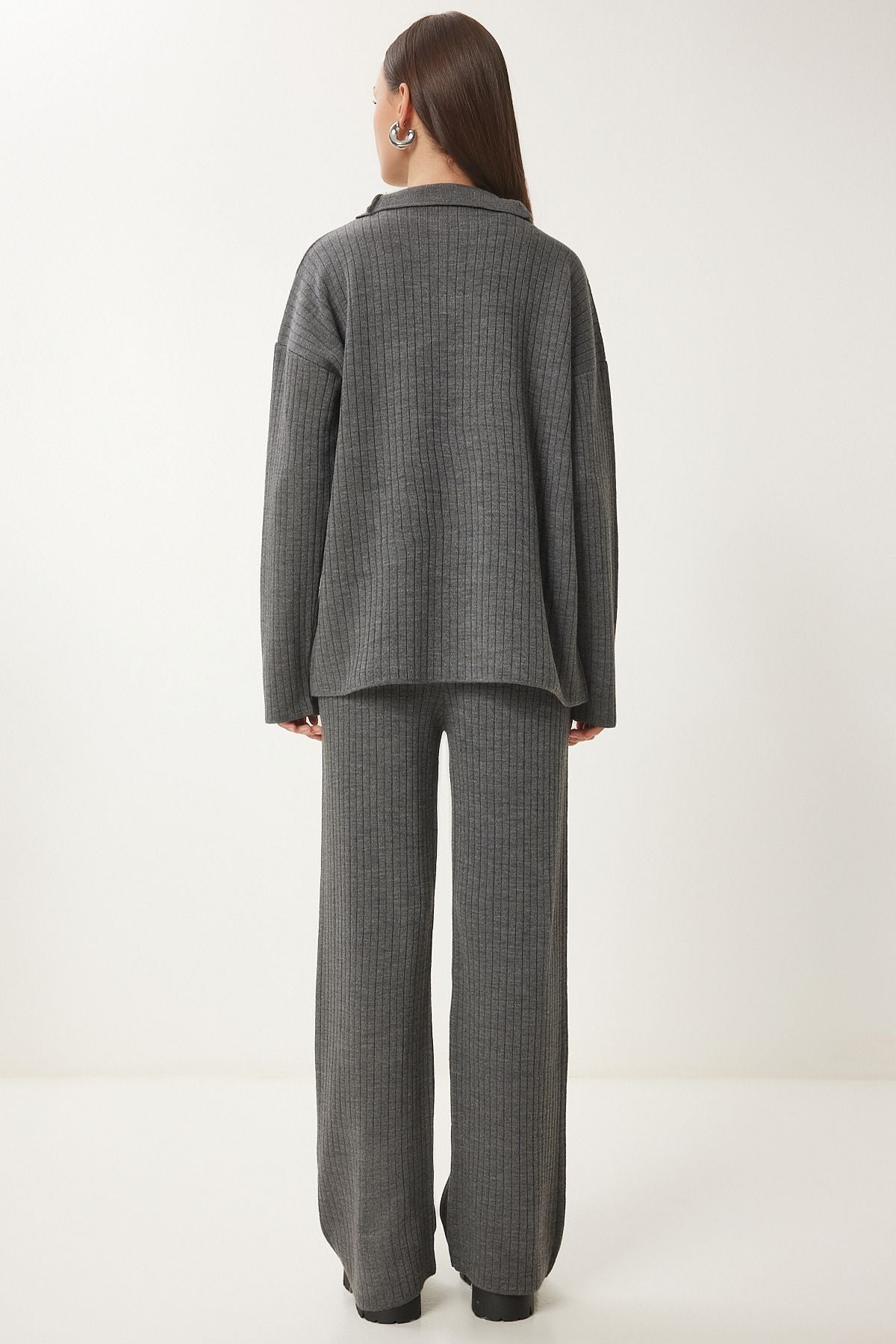 WOMEN'S ARRASİT ZIPPLY VABLE KNITTY Sweater Pants Set PF00105